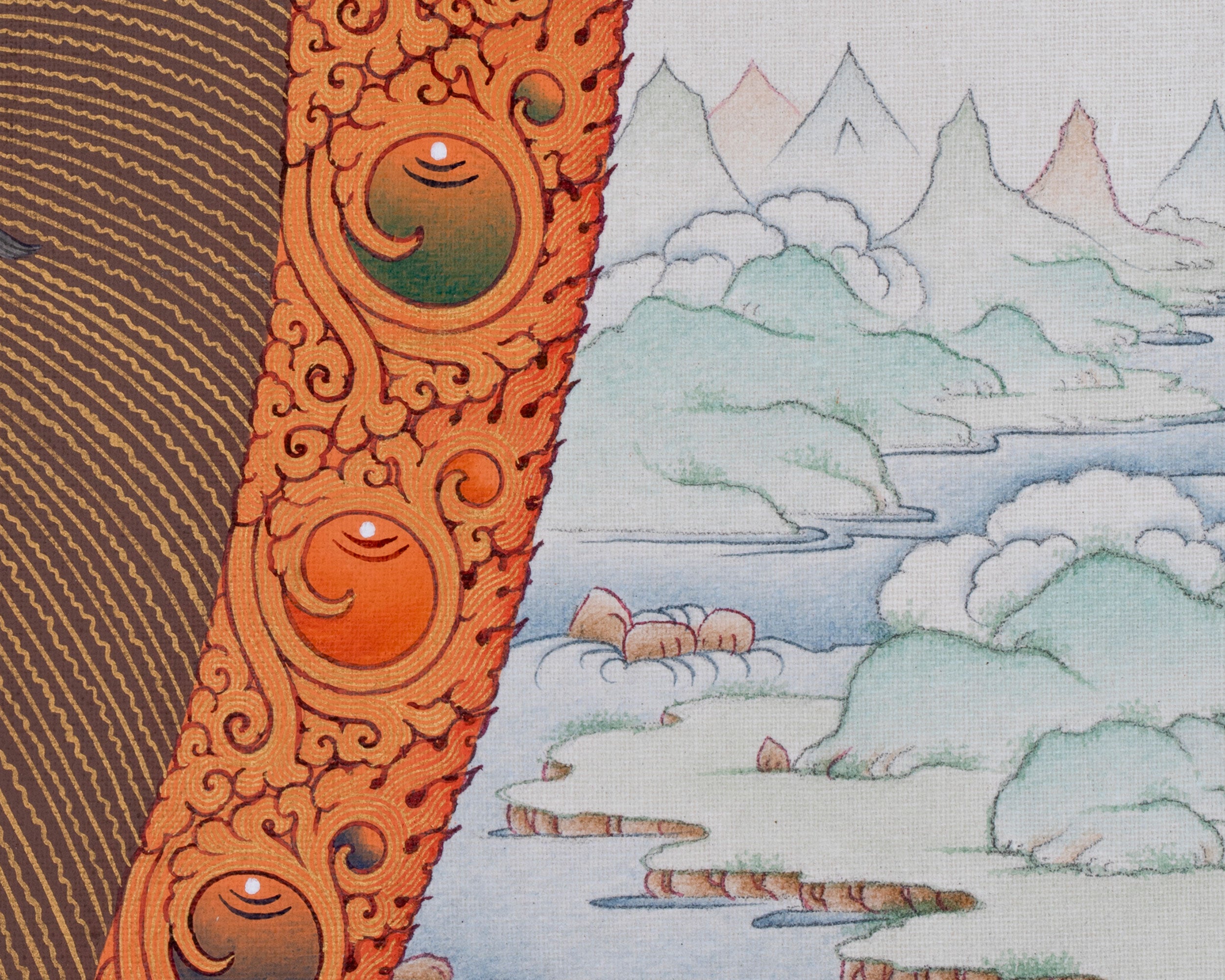 Black Dzambhala Print | Tibetan Buddhist Deity of Wealth