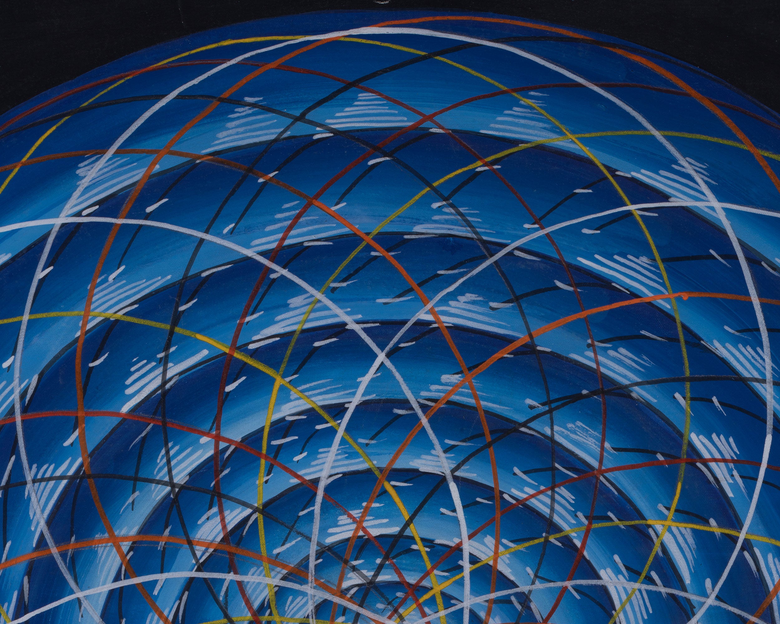 Hand-Painted Cosmic Mandala | Sacred Geometry Art