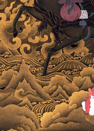 Palden Lhamo Kali Thangka Painting For Mindfulness | Sacred Mahakali Art for Daily Practice