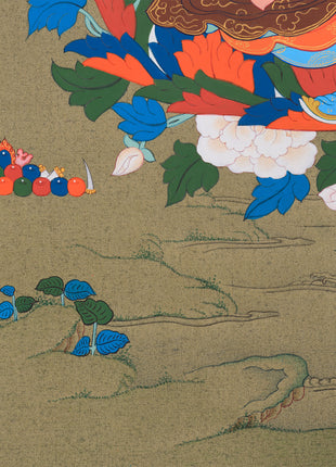 Padmasambhava: The Second Buddha Thangka | Detailed Artwork of Guru Rinpoche ( includes Consecration charges)