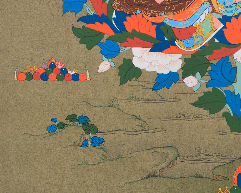 Padmasambhava: The Second Buddha Thangka | Detailed Artwork of Guru Rinpoche ( includes Consecration charges)