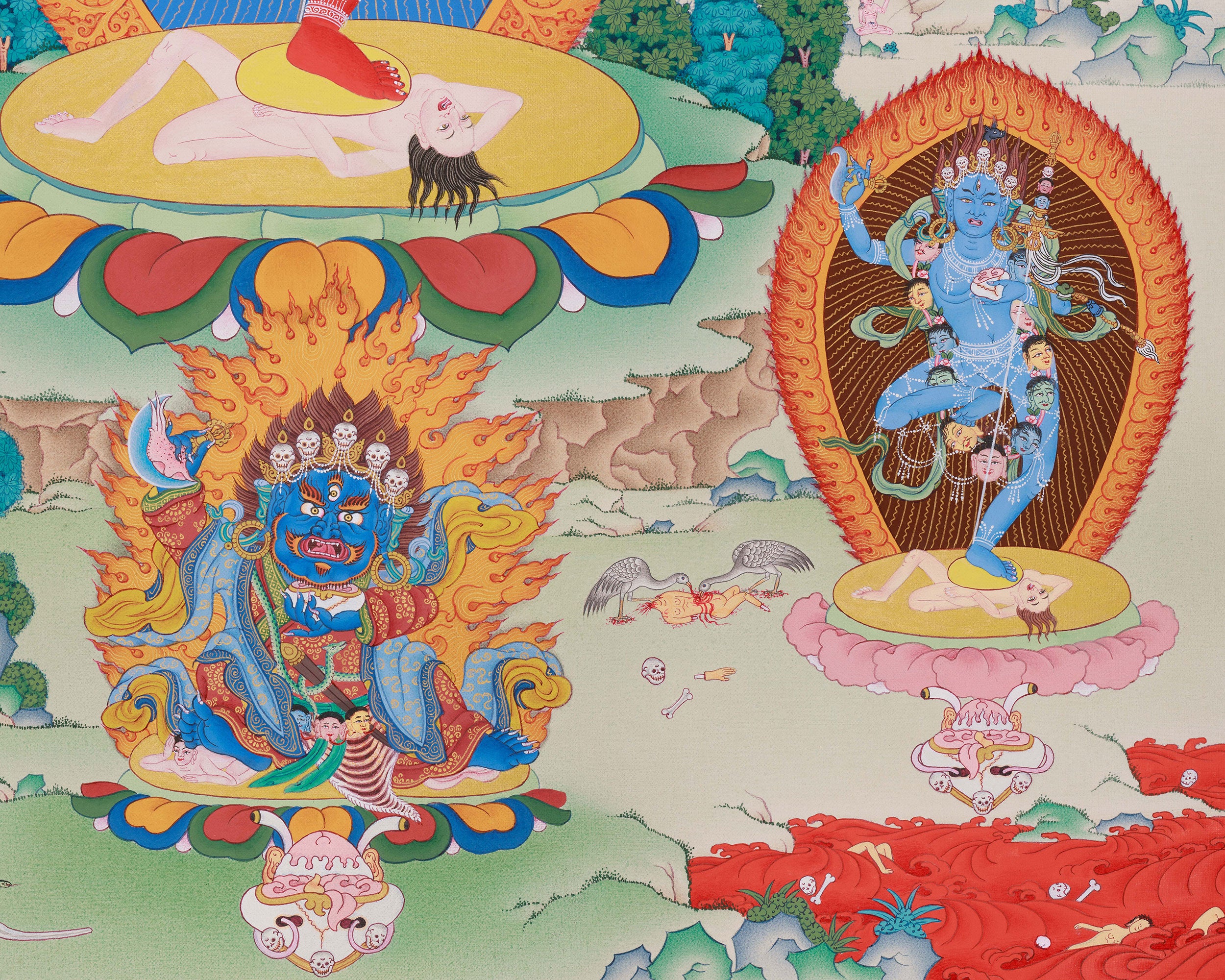 Tibetan Tantric Deity Vajravarahi Thangka | Embodiment of Wisdom and Transformation