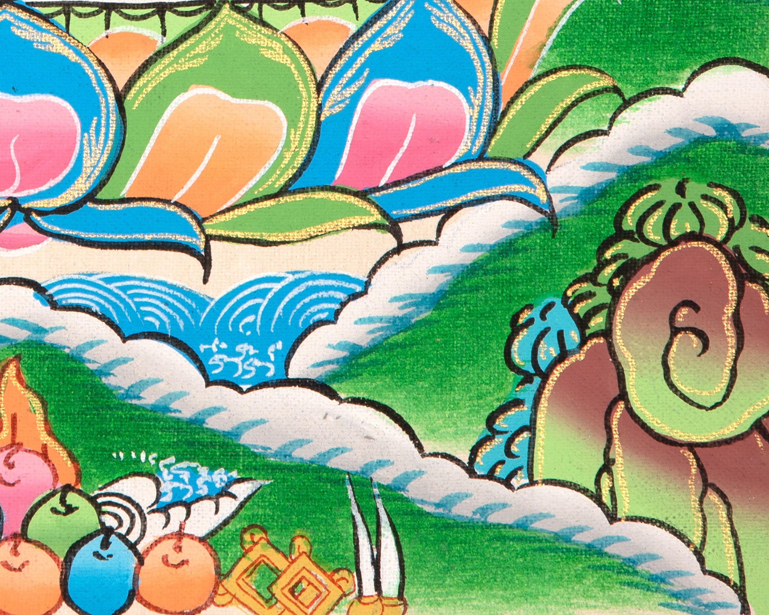 Chenrezig Thangka | Sacred Thangka Painting for Meditation and Good Luck