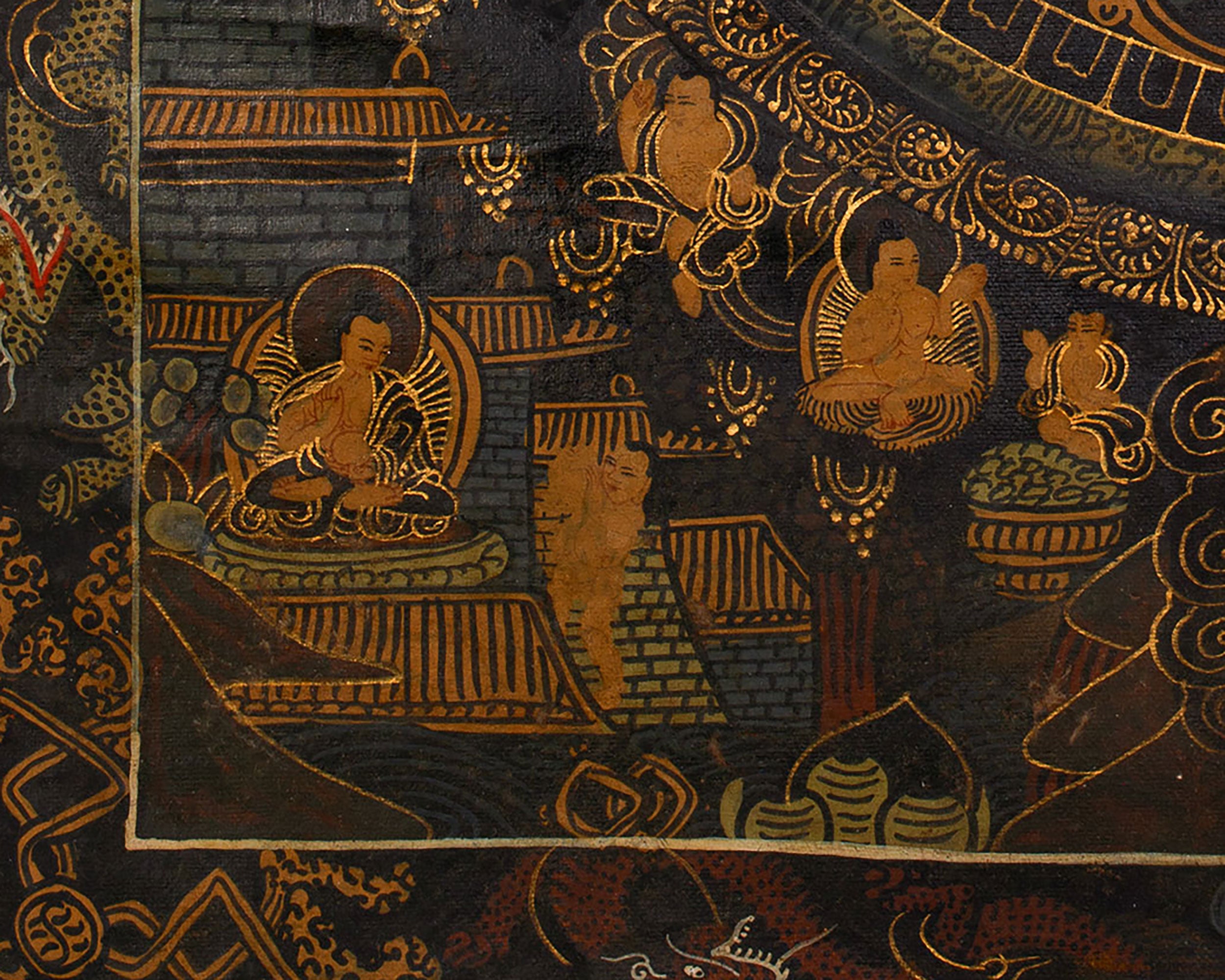 Manjushree Mandala Thangka Painting | Bodhisattva of Wisdom & Compassion