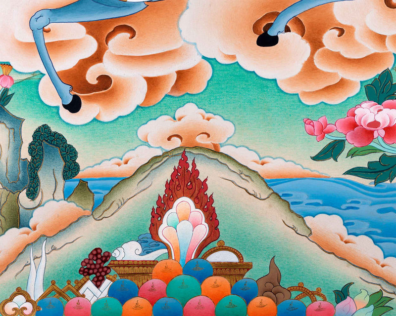 Achi Tsogyal Thangka | Blessing of Achi Chokyi Drolma | Religious Wall Hanging