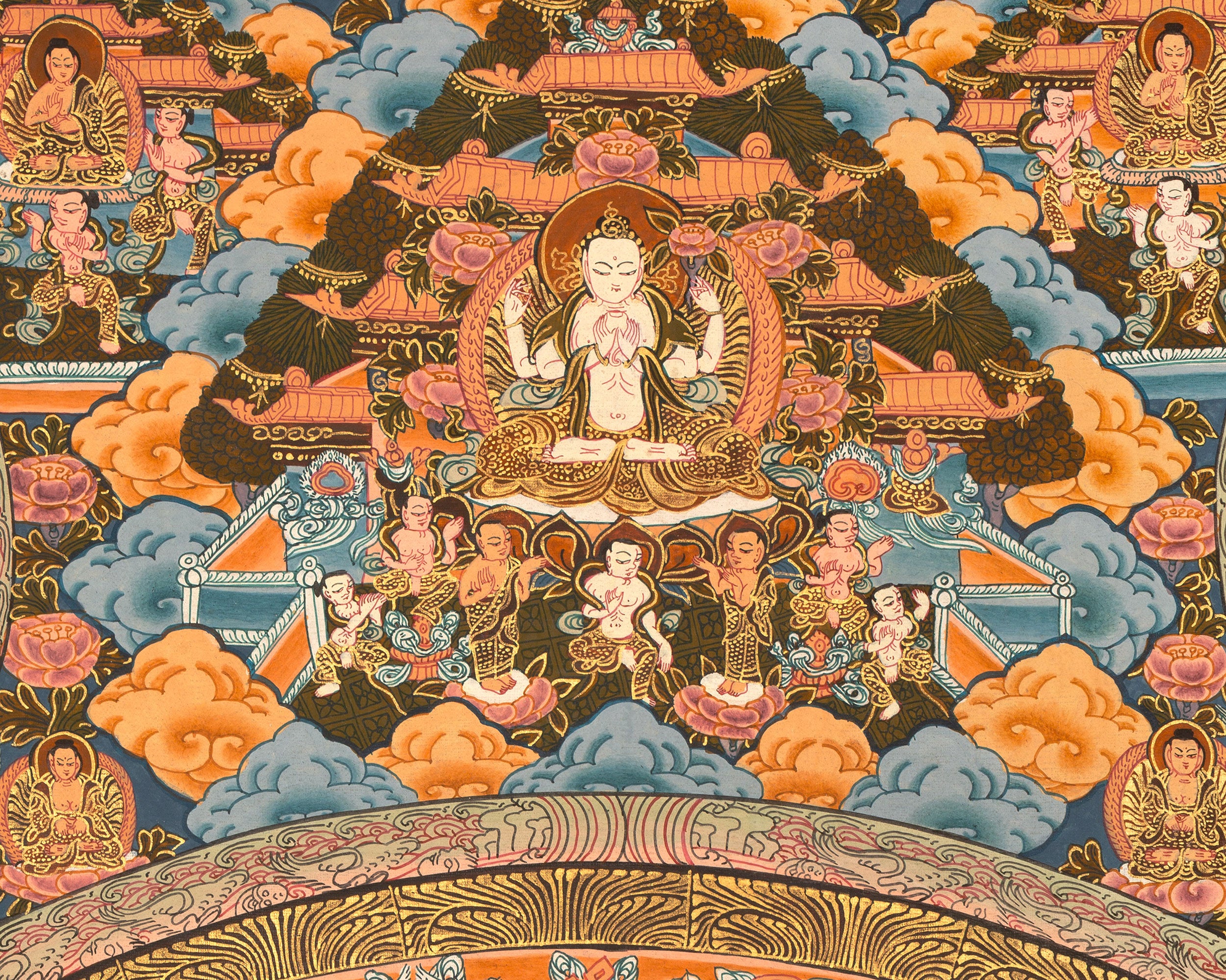 The Buddha Mandala Thangka | A Vision of Unity and Peace