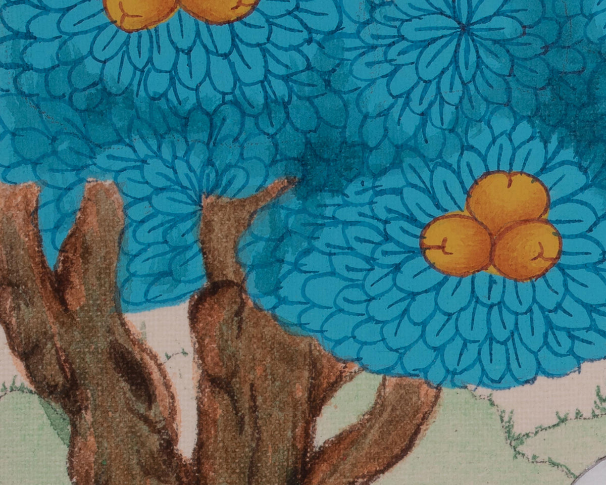 Four Harmonious Friends Sacred Art | Traditional Himalayan Buddhist Thangka