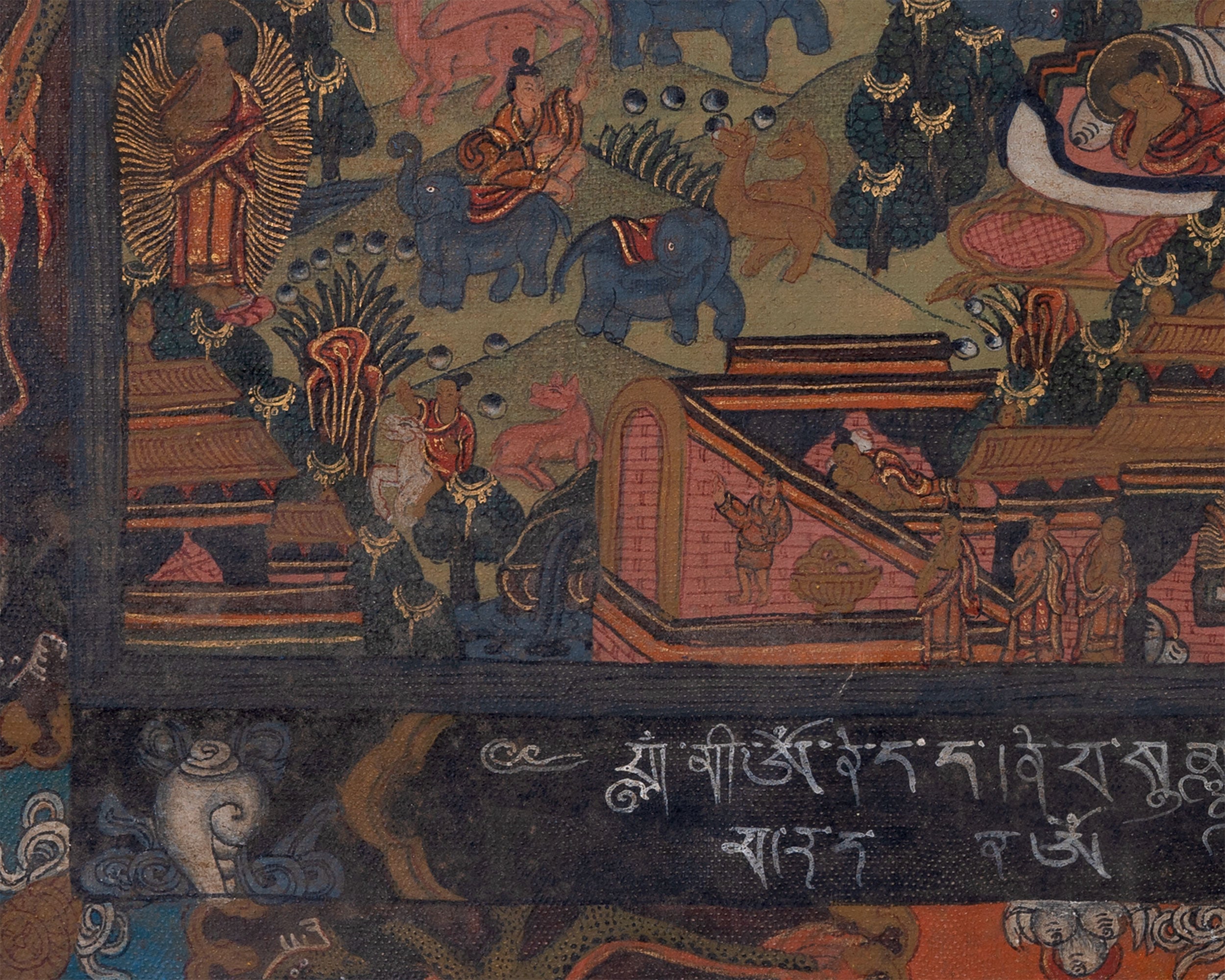 Life Of Shakyamuni Buddha | Traditional Tibetan Thangka | Wall Decors