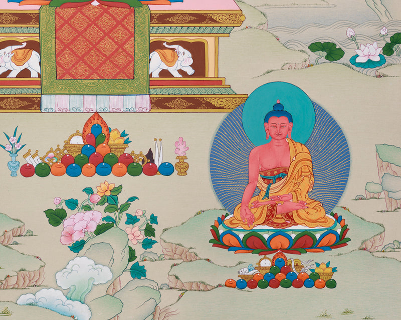 8 Medicine Buddha Thangka | Sacred Assembly of Healing Deities