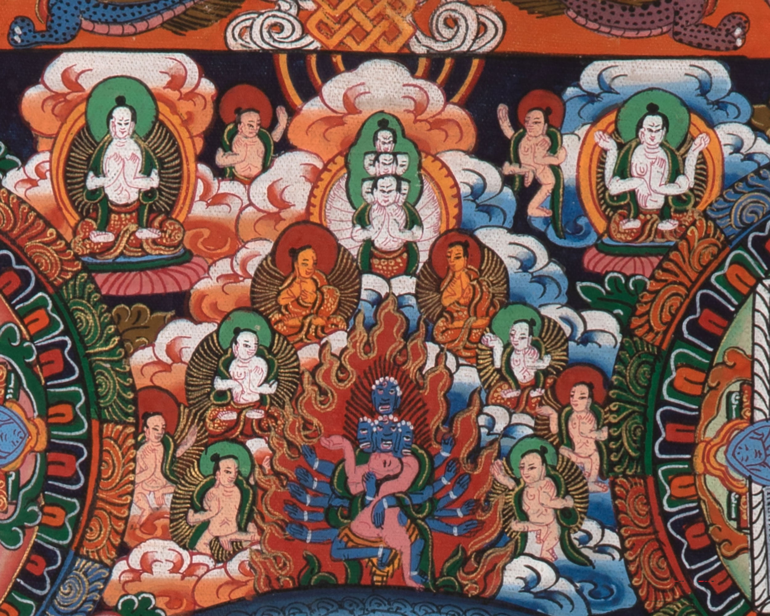 Spiritual Buddha Mandala Thangka | Pancha Mandala Thangka