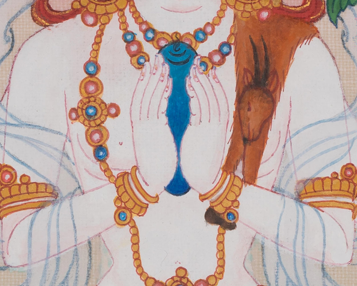 Chenrezig Tibetan Buddhist Thangka | Embodiment Of Universal Compassion