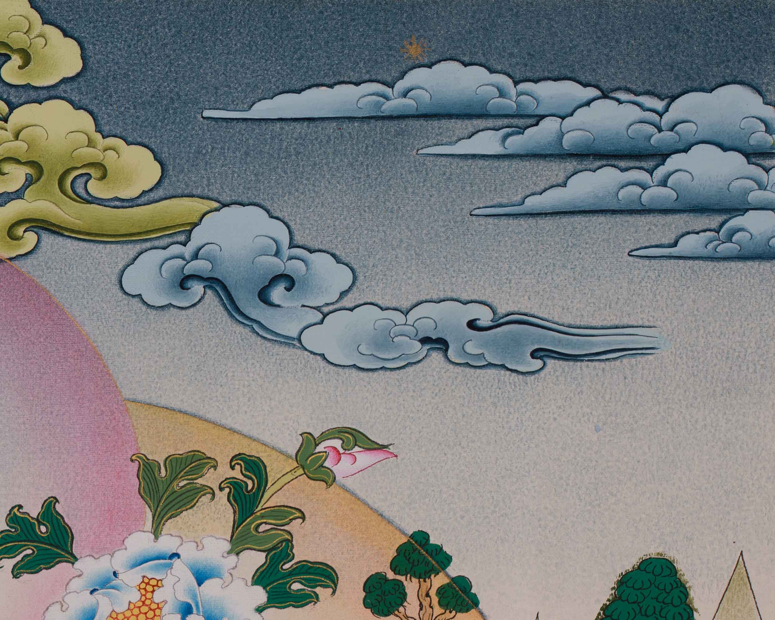 Tibetan Bodhisattva Green Tara Thangka | Shyama Tara | Mother of Liberation