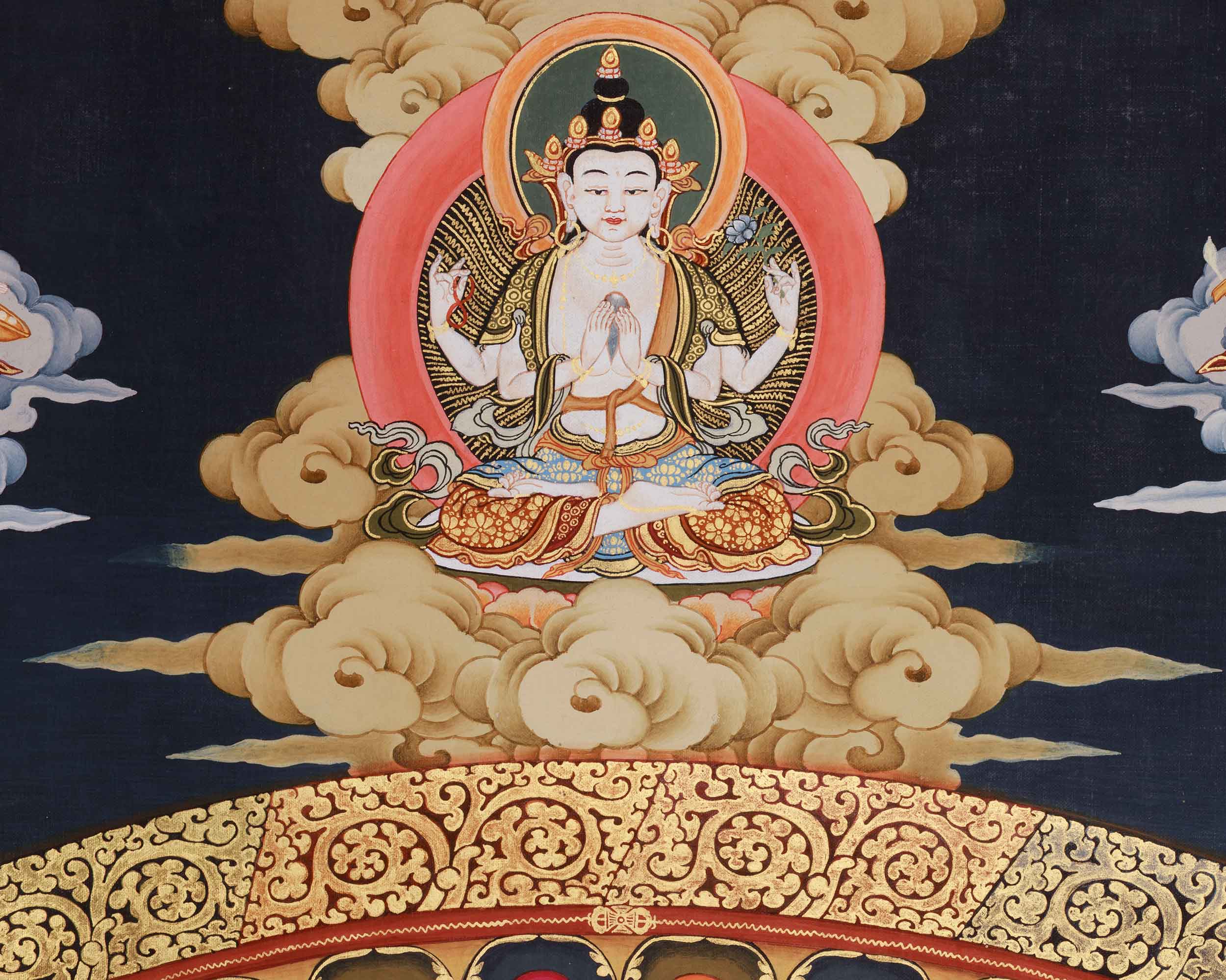 Traditional Avalokiteshvara Mandala | Embodiment of Universal Compassion