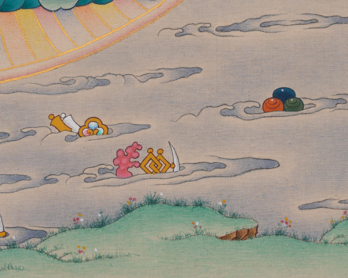 Samantabhadra Buddhist Thangka | Represents Primordial Wisdom and Reality