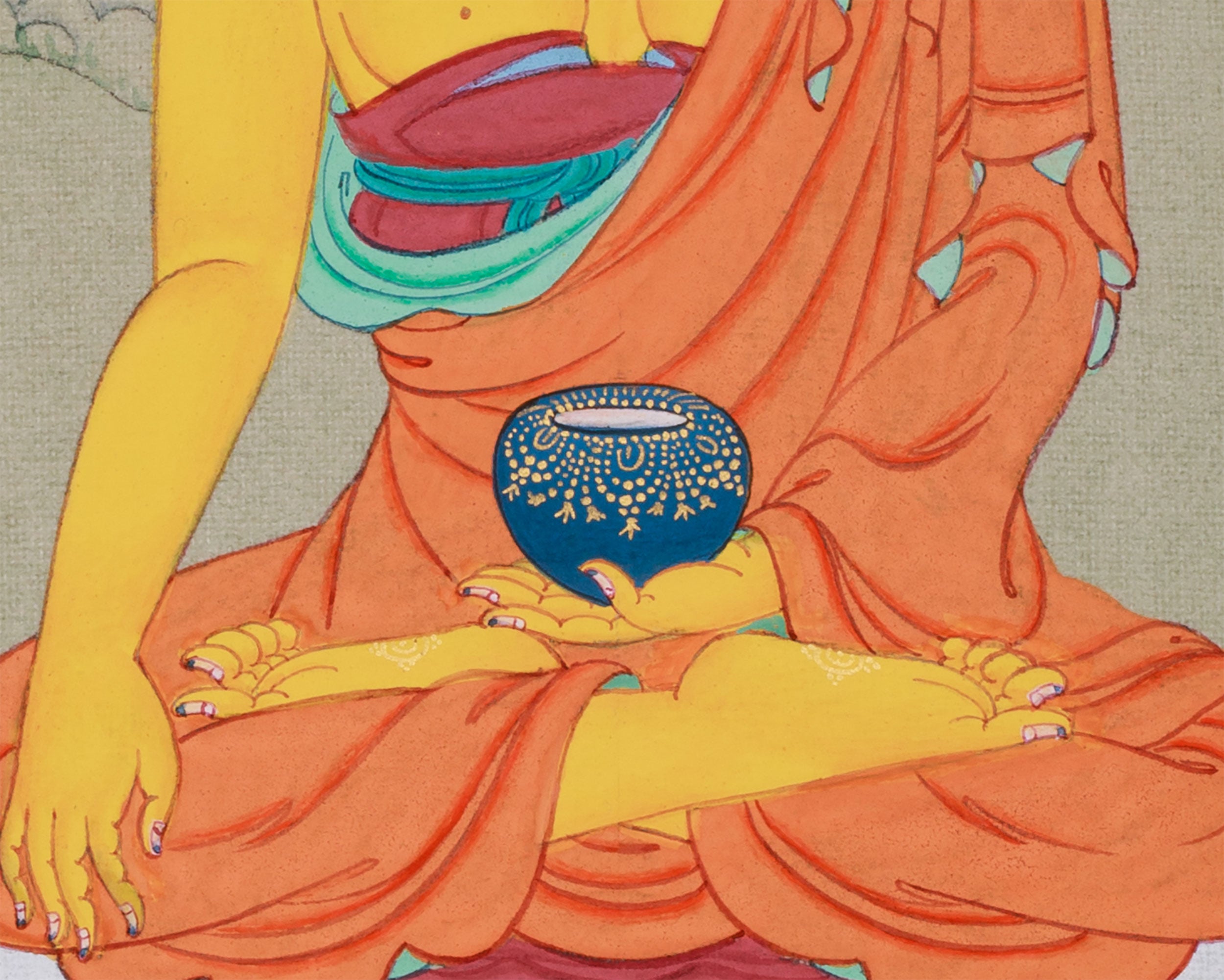 Thangka Painting of Buddha Shakyamuni