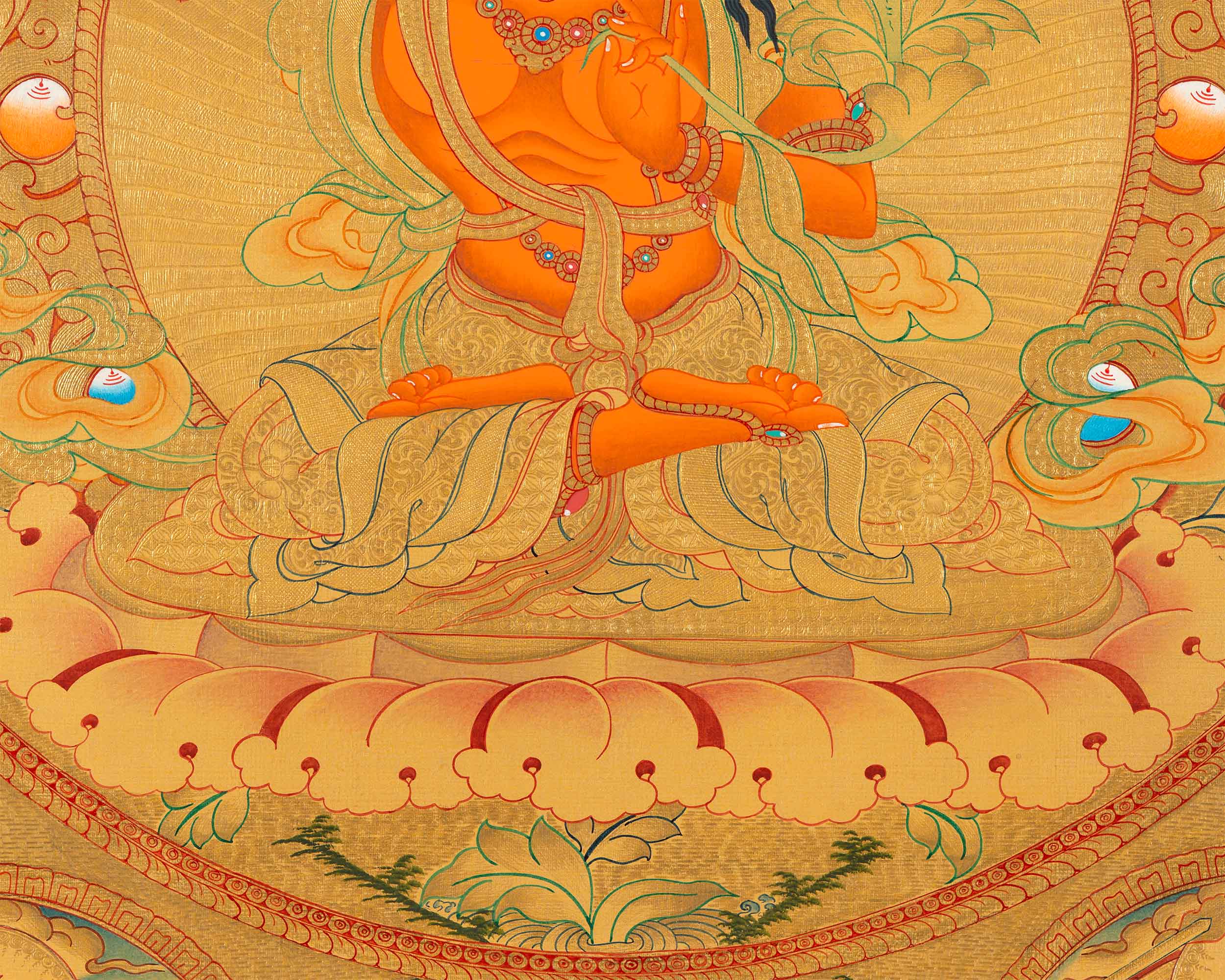 5 Forms of Manjushri Art Print For Daily Wisdom Preaching | The Bodhisattva Of Wisdom Giclee Print