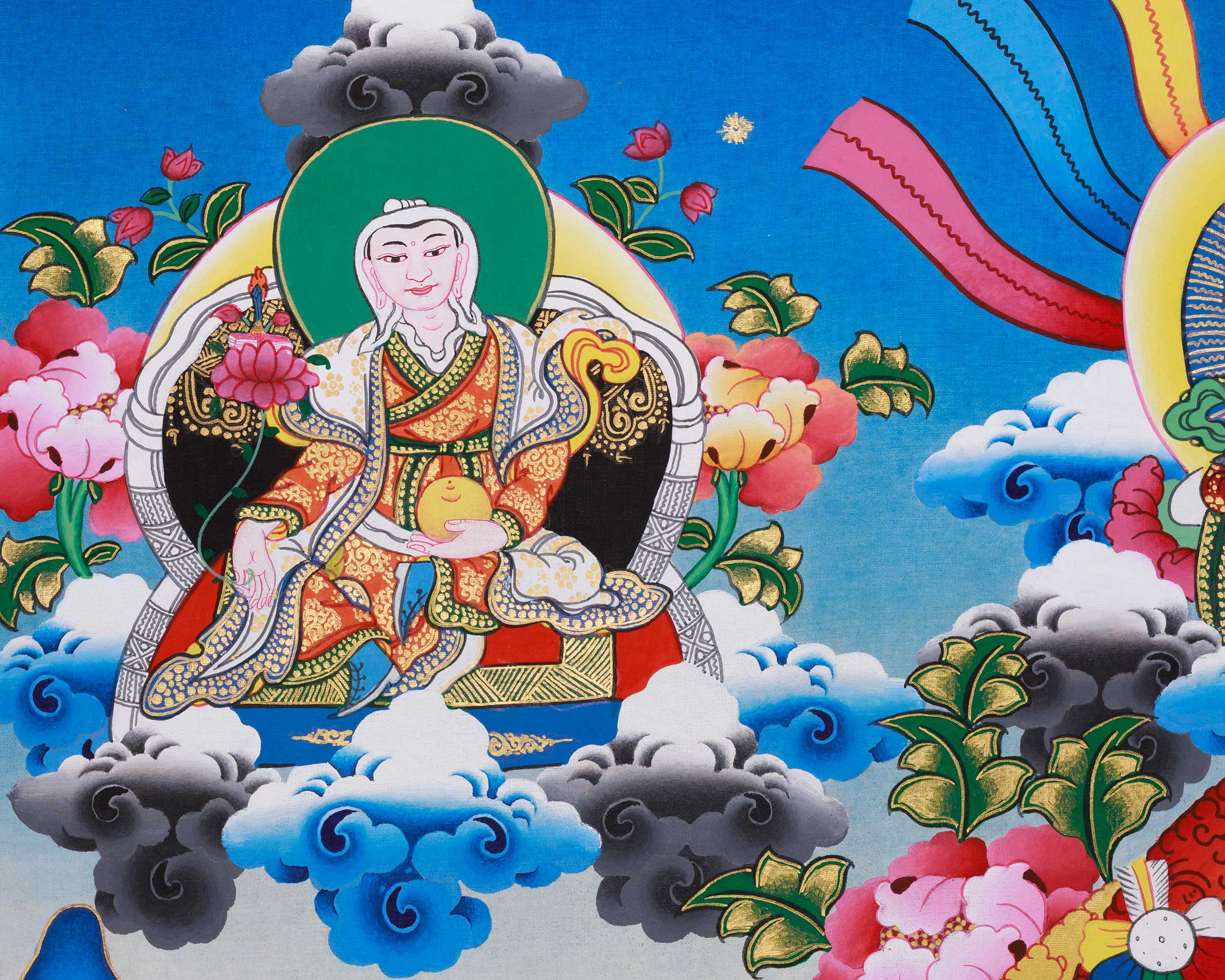 Tsokye Tuktik Thangka | The Divine Teachings of Compassion and Wisdom