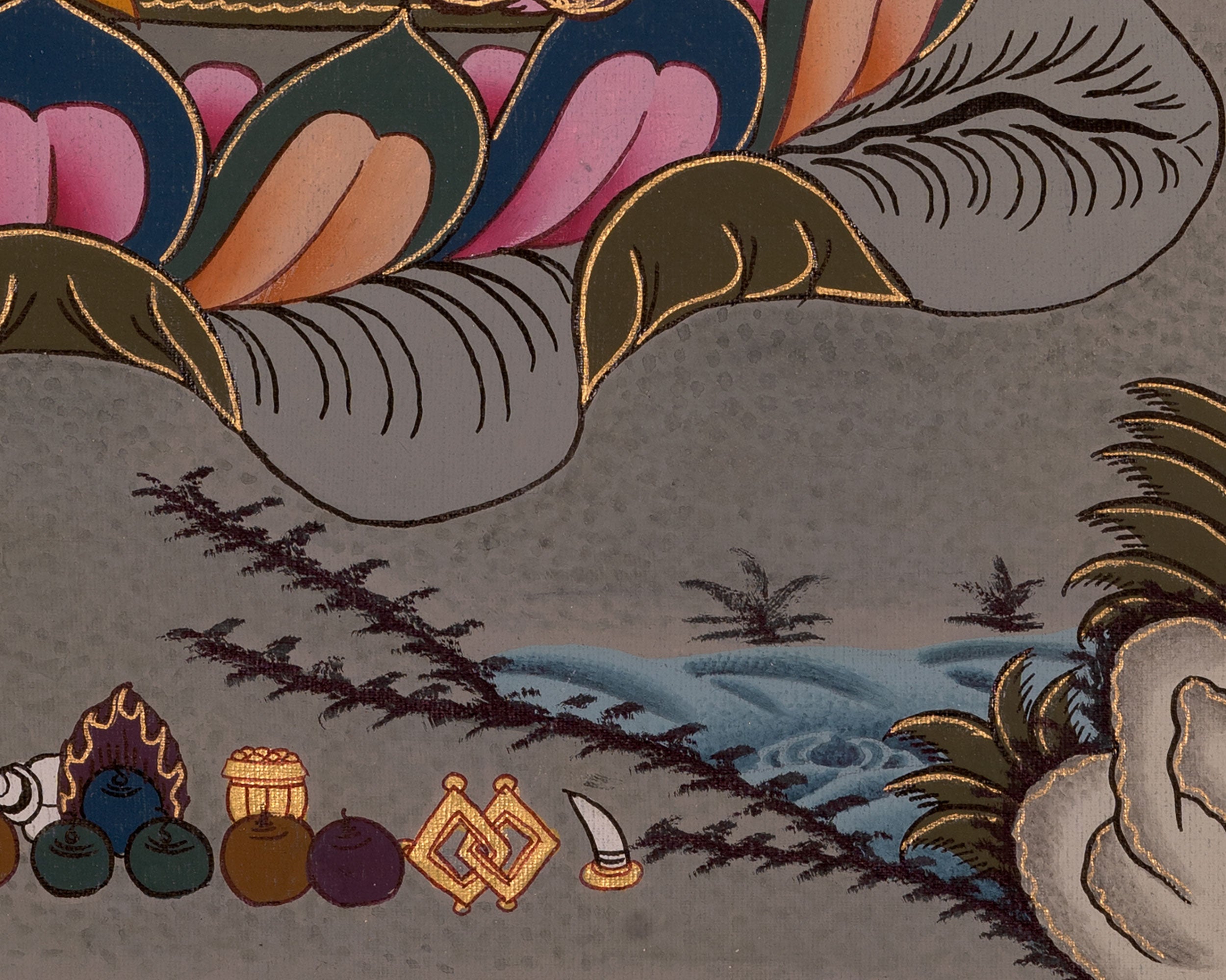 Sacred Hand-Painted Bodhisattva Chenrezig | Buddha of Compassion