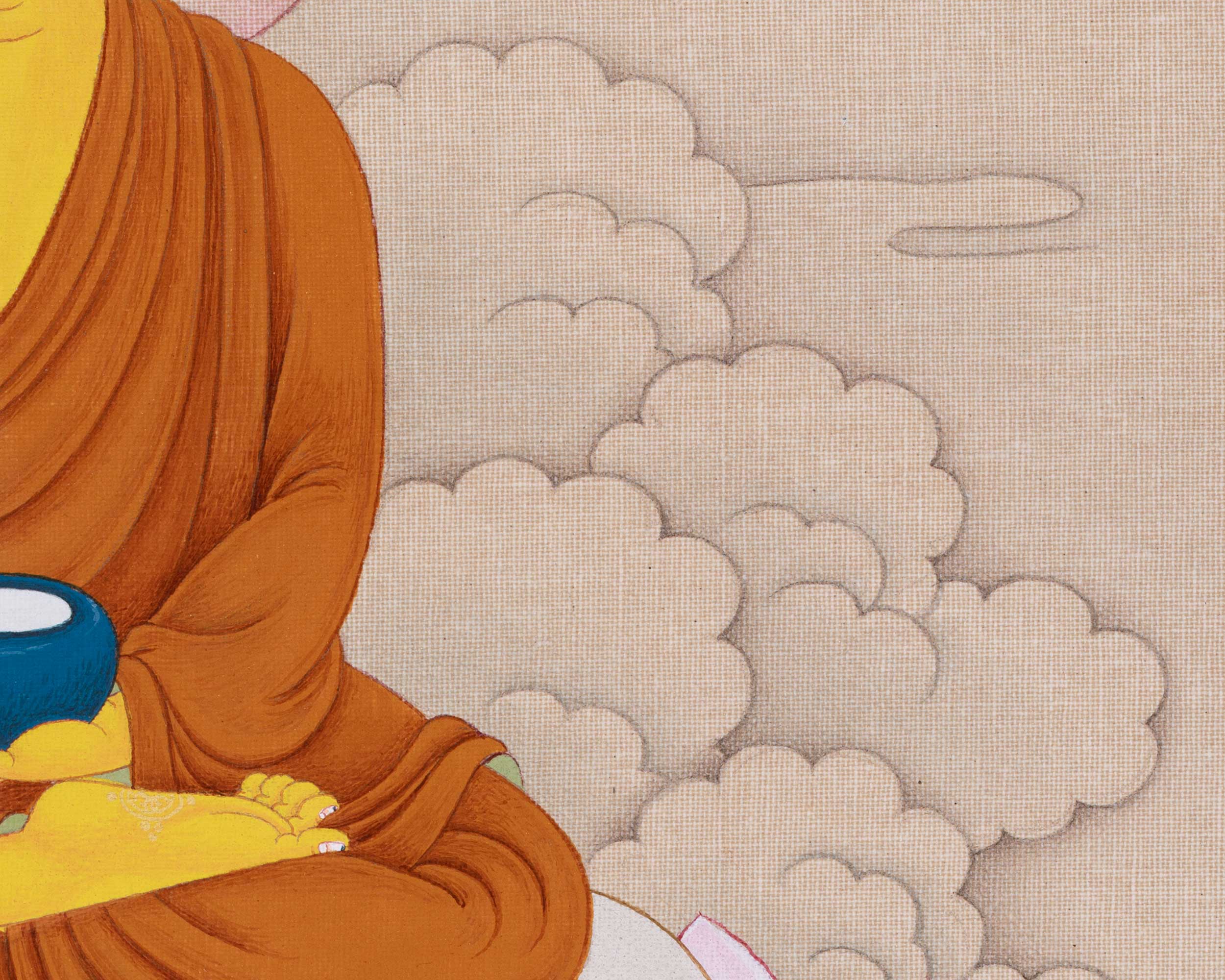 Shakyamuni Buddha Peaceful Thangka | A Sacred Symbol of Enlightenment and Tranquility