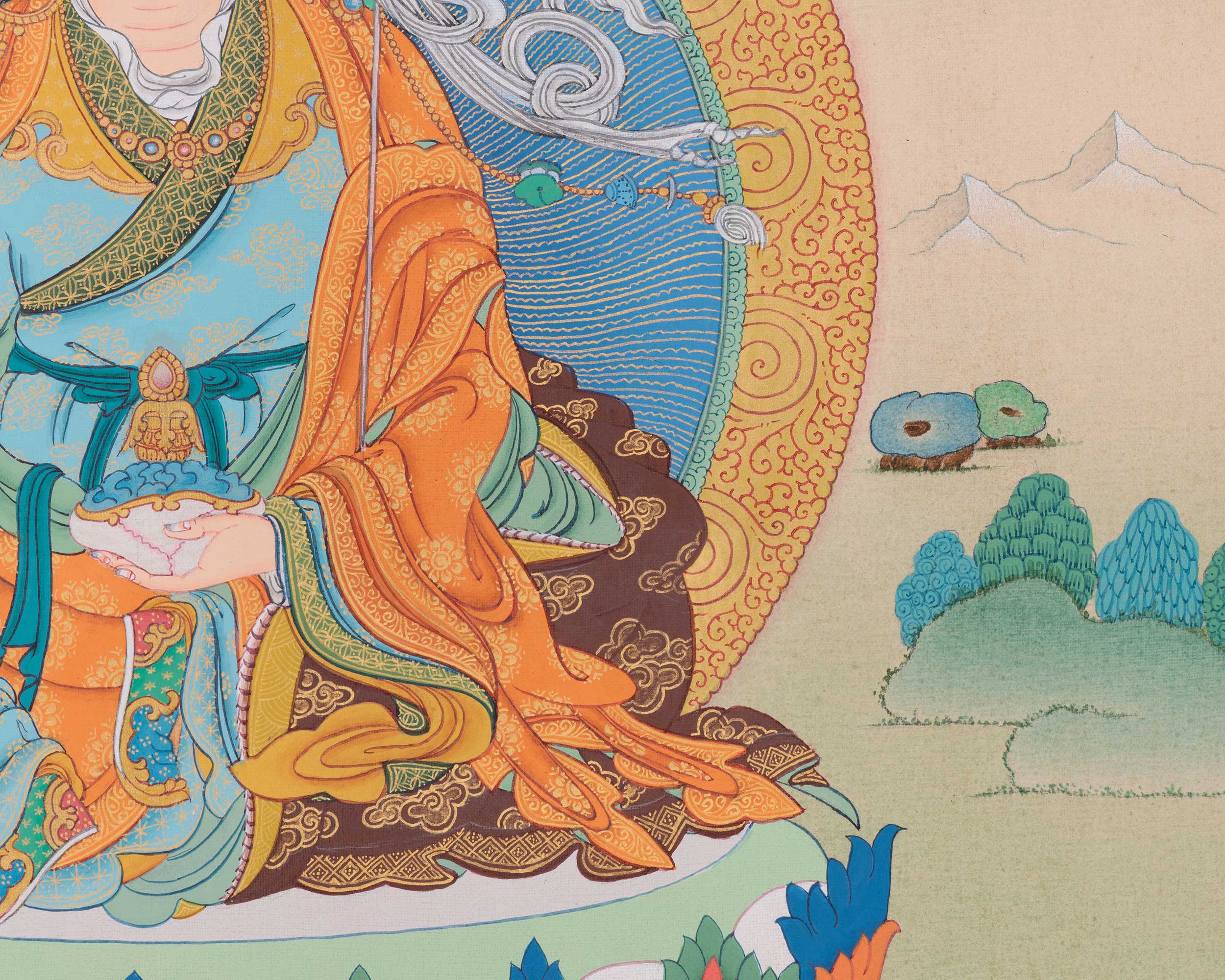 Sacred 28 Inches Guru Padmasambhava | Guru Rinpoche, the Second Buddha of Tibet