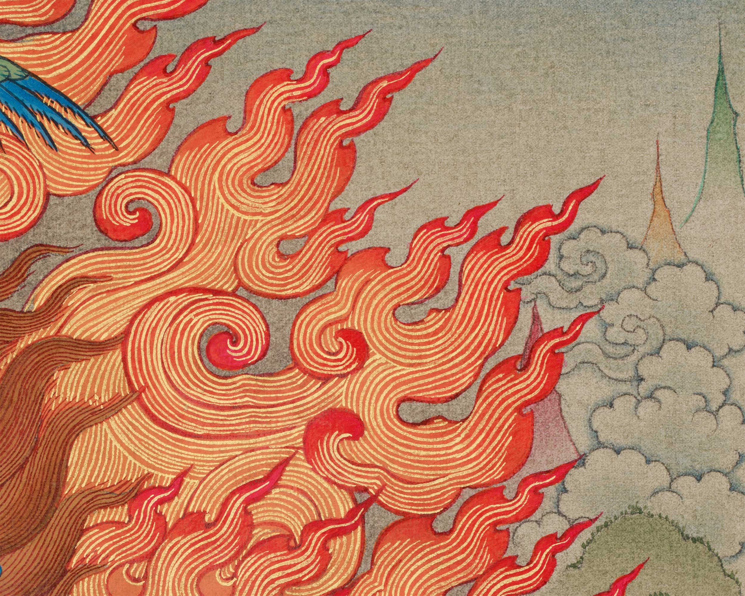 Sakya Mahakala Painting | The Powerful Protector of the Sakya Tradition