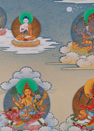 Twenty-One Tara Goddess Thangka | Surya Gupta Tradition