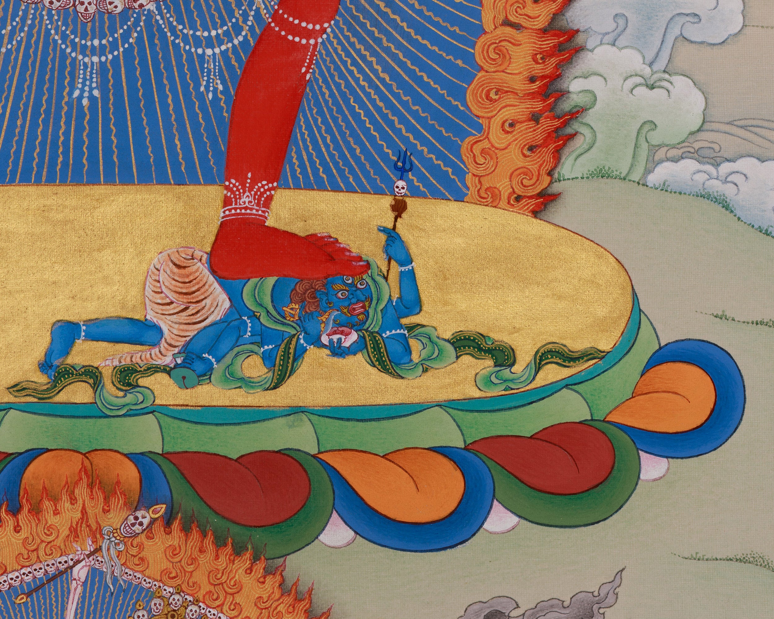 Tantric Dakini Vajrayogini Thangka | Wrathful Enlightened Goddess