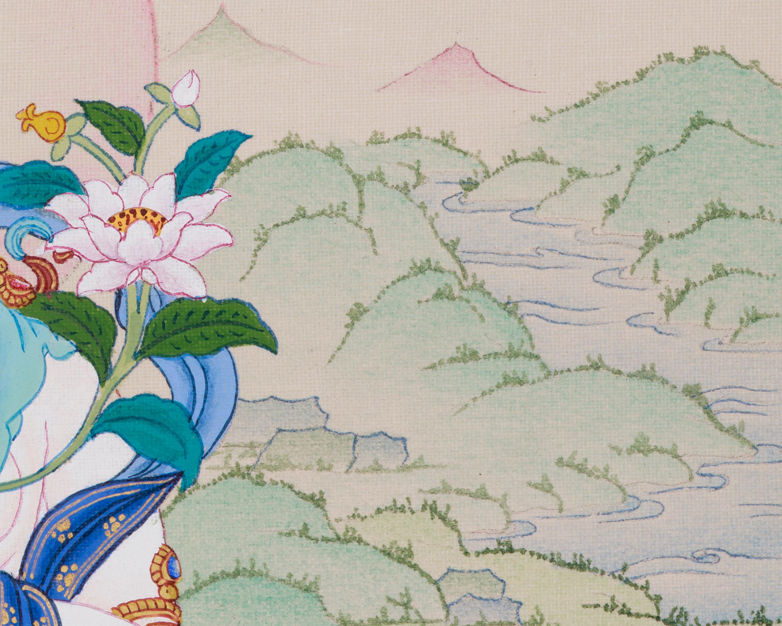 Divine White Tara Thangka | Goddess of Healing and Longevity