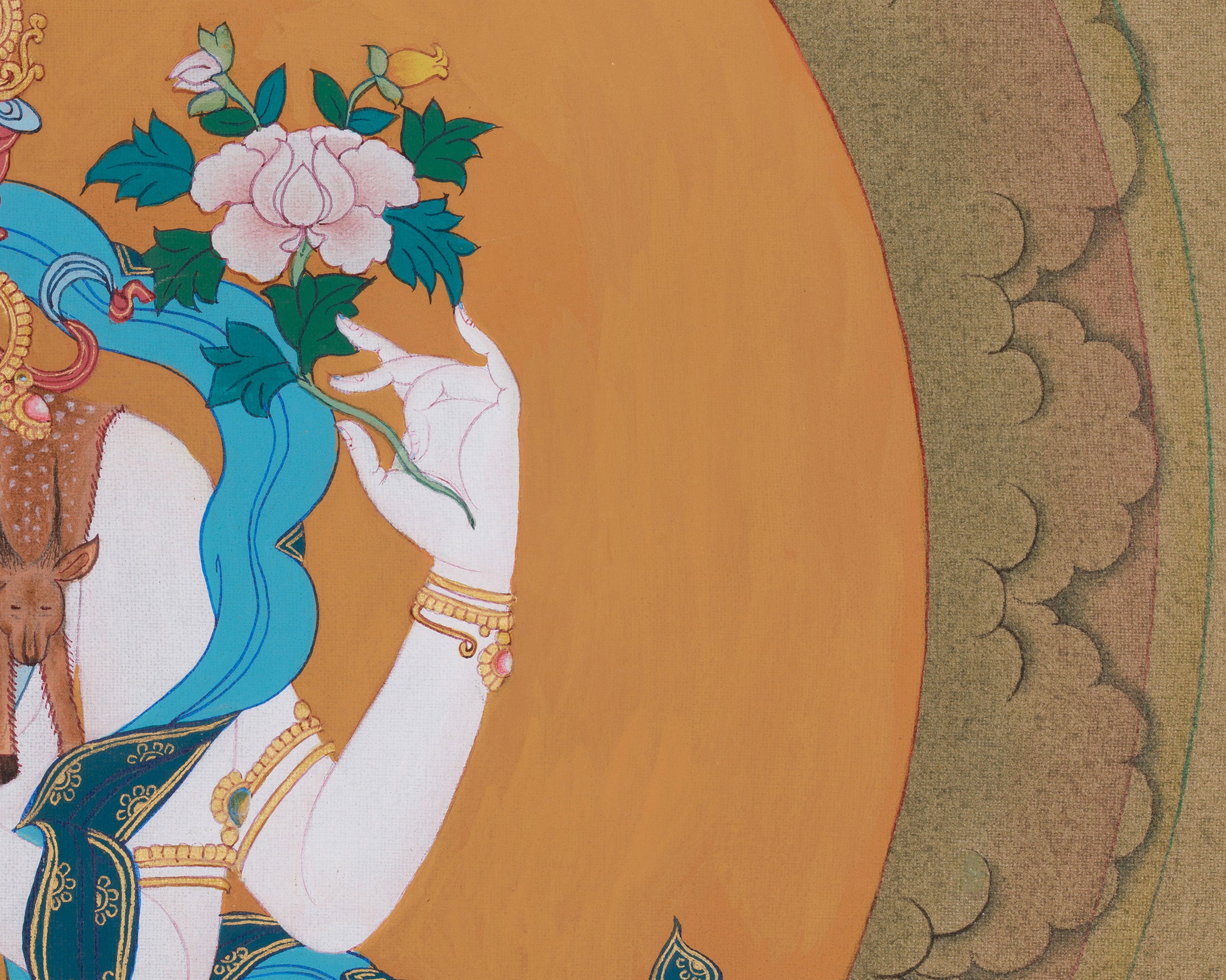 Traditional Chenrezig Artwork | Thangka of the Bodhisattva of Compassion