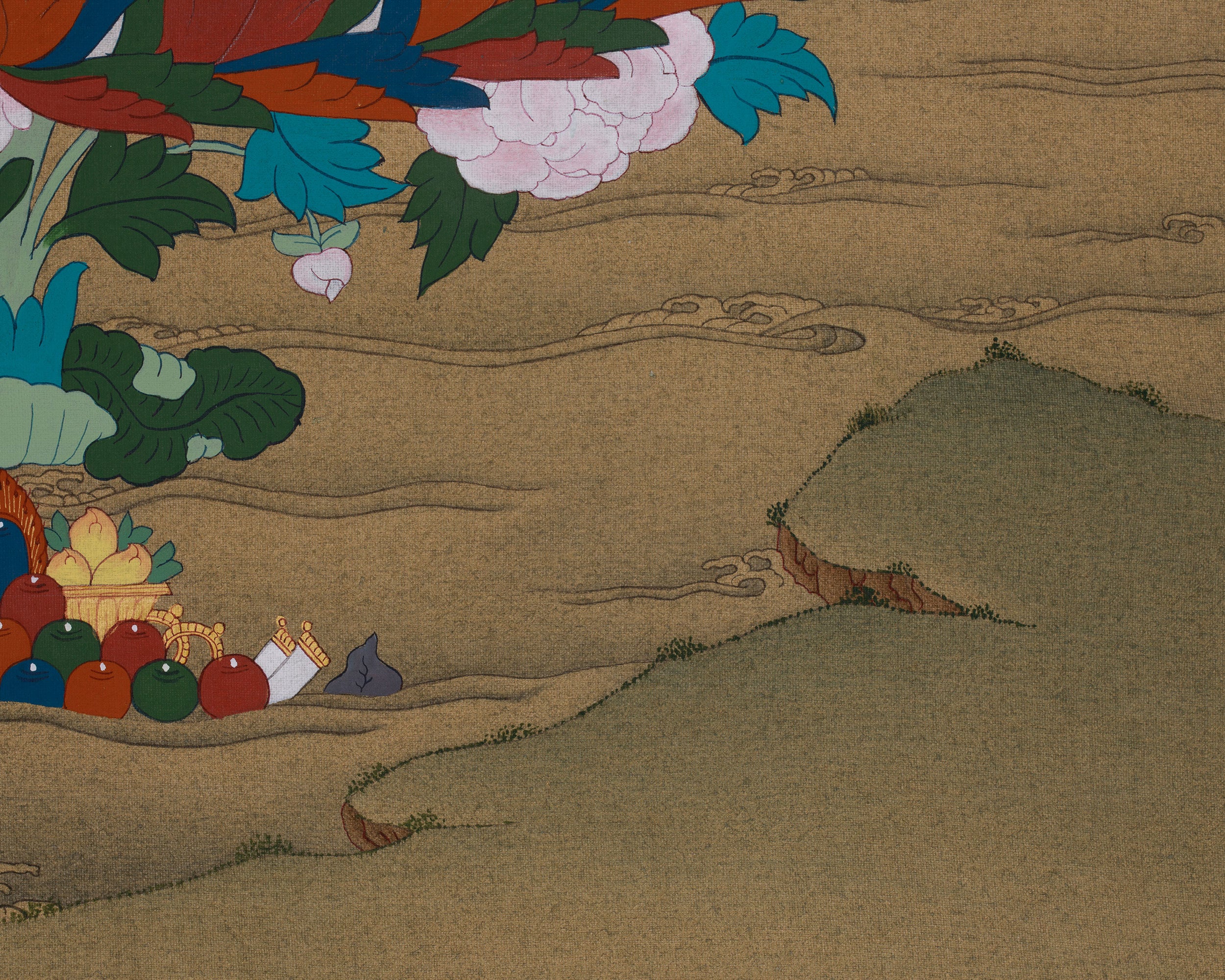 Tantric Master Guru Rinpoche Thangka | Tibetan Wisdom and Protection Art