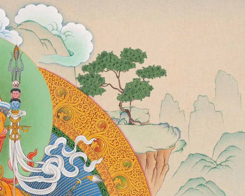 Spiritual Guru Padmasambhava | Thangka of Tibetan Mastery