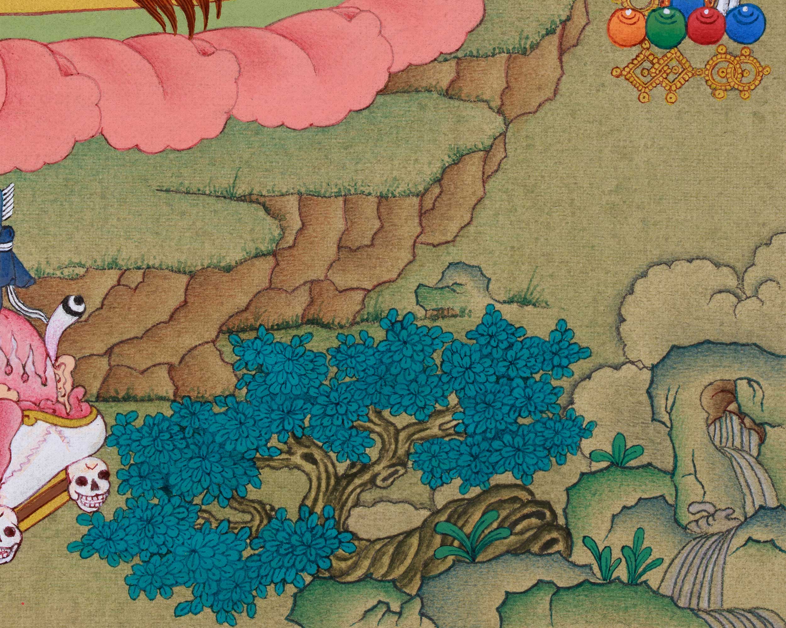 Small Vajrabarahi, Wrathful Vajrayogini Thangka
