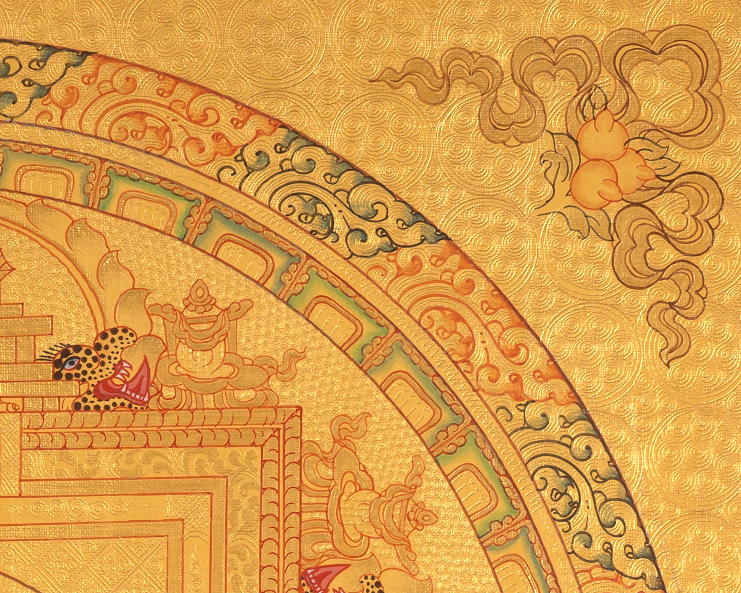 Samanthabhadra Buddha Shakti Mandala | Hand-Painted Tibetan Thangka
