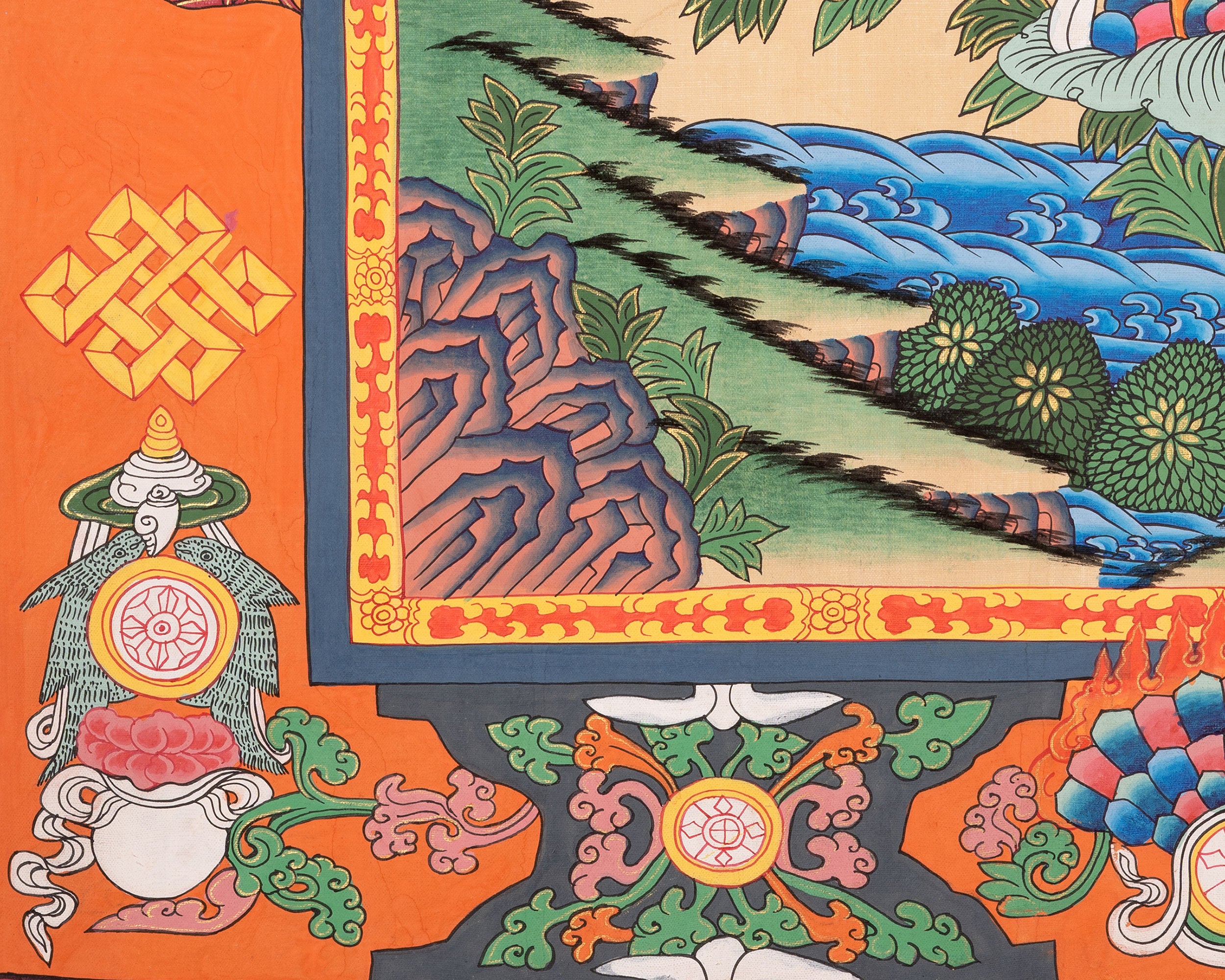 White Tara Thangka | Religious Tibetan Artwork | Wall Decors