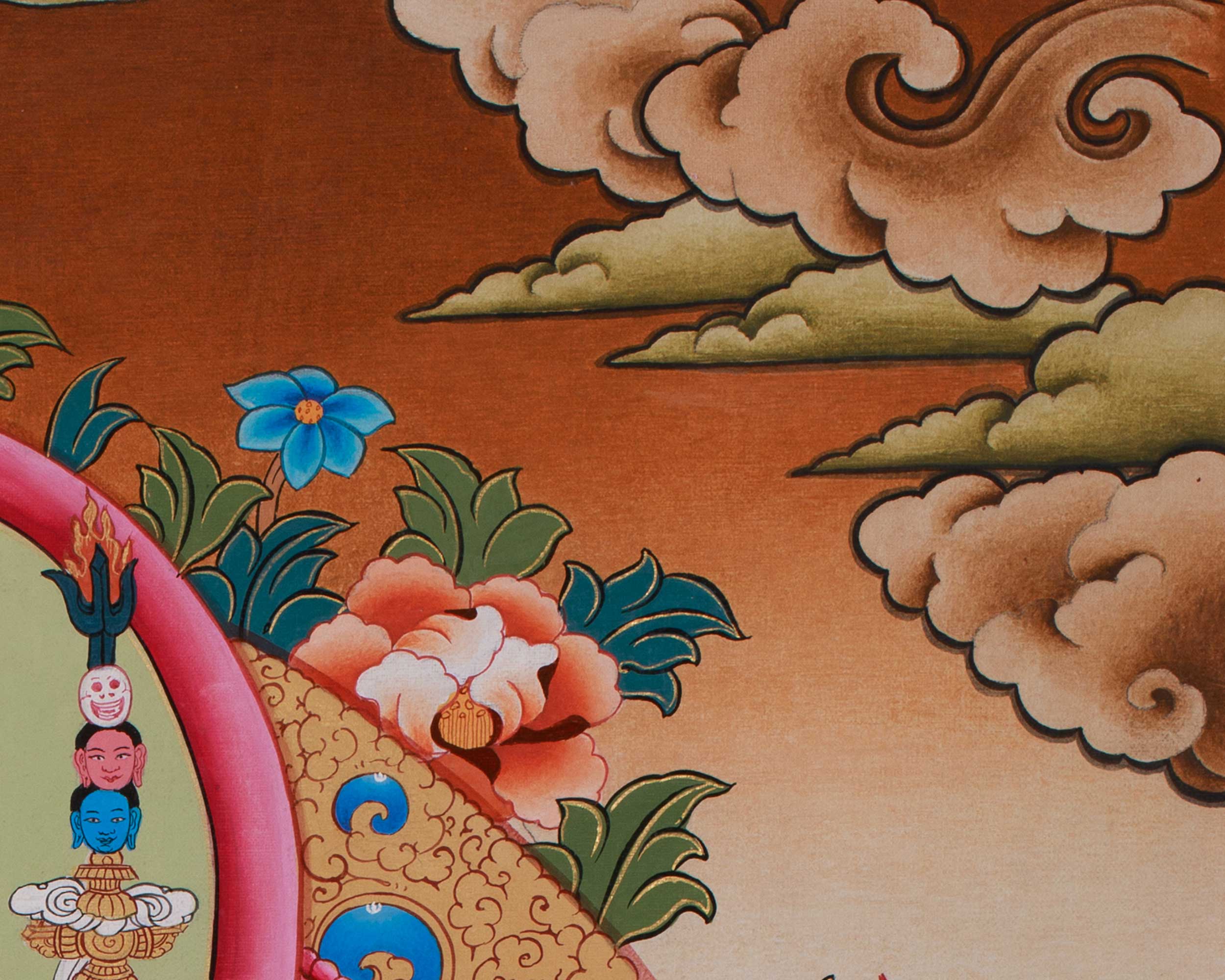 Tibetan Thangka of Guru Urgen Menla | Form of Guru Rinpoche Thangka