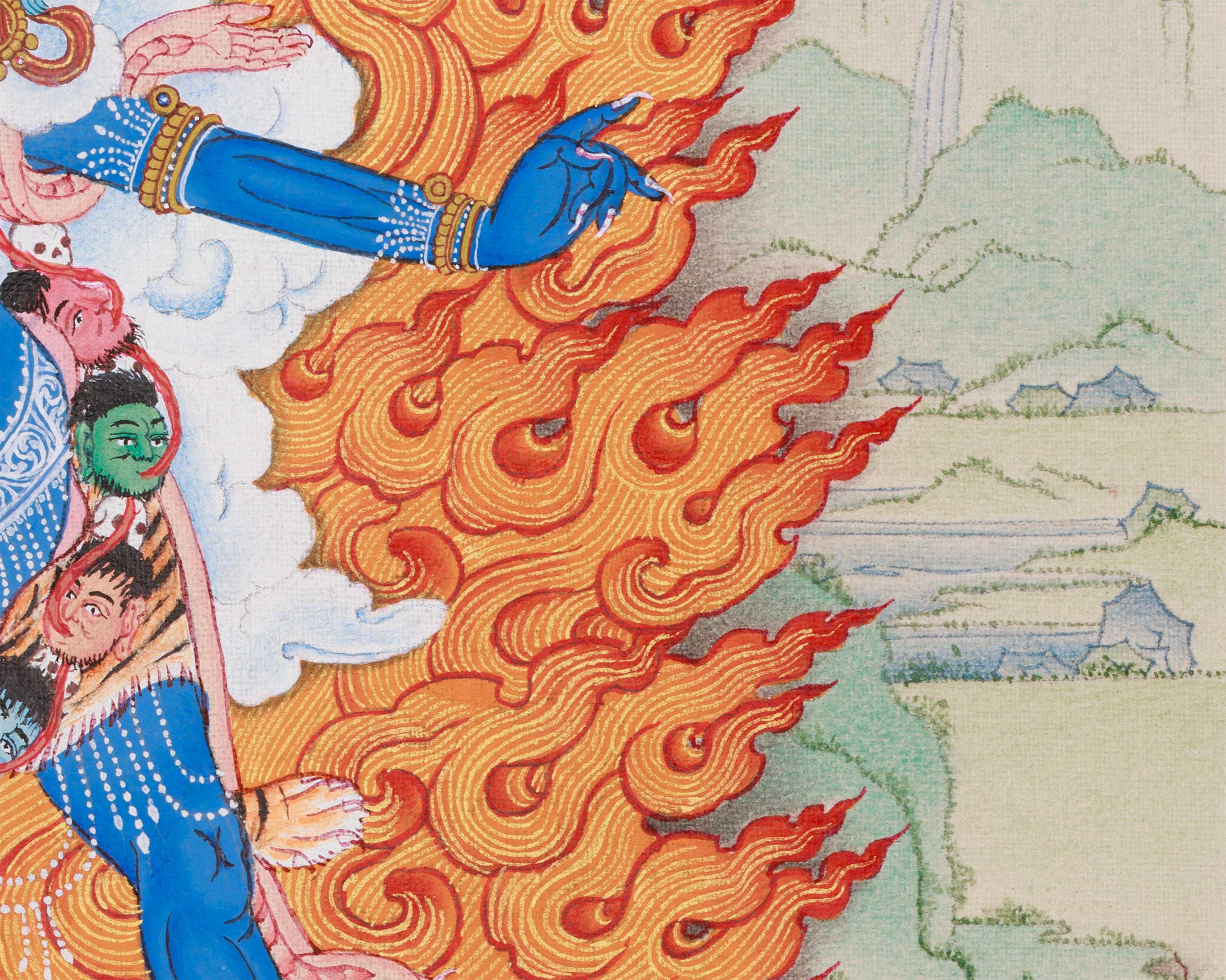 Wrathful Ekajati Thangka | One-Eyed Guardian Deity of Enlightenment