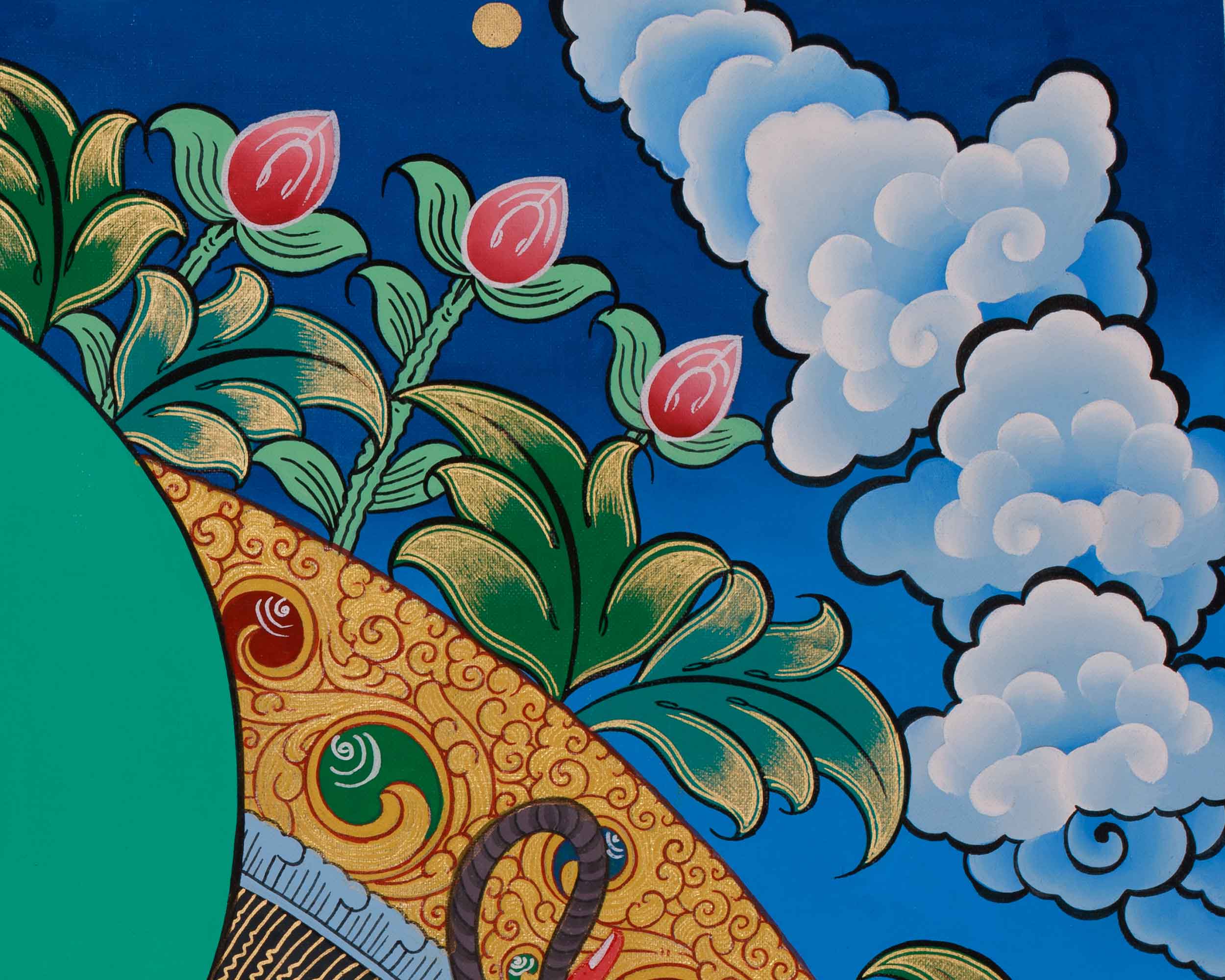 Divine Thangka Of Ganesh | The Remover of Obstacles | Spiritual Blessings