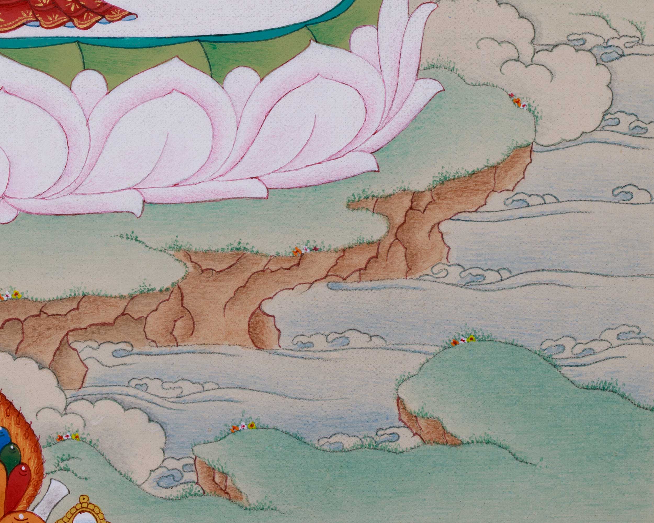 Saraswati: Mother Yangchenma Thangka