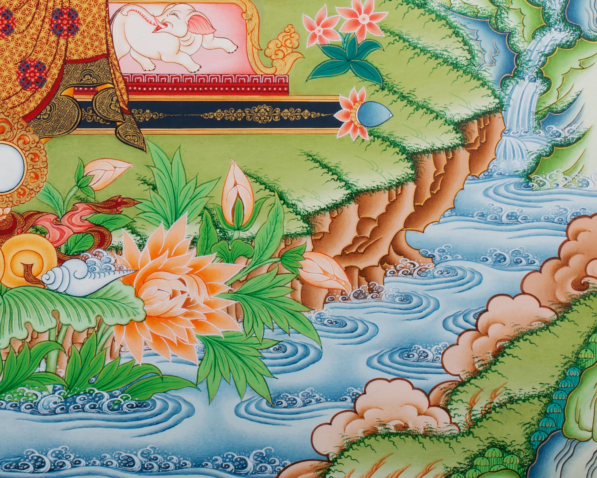 Eri Style Bhaisajyaguru Healing Artwork | Rare Exclusive Painting