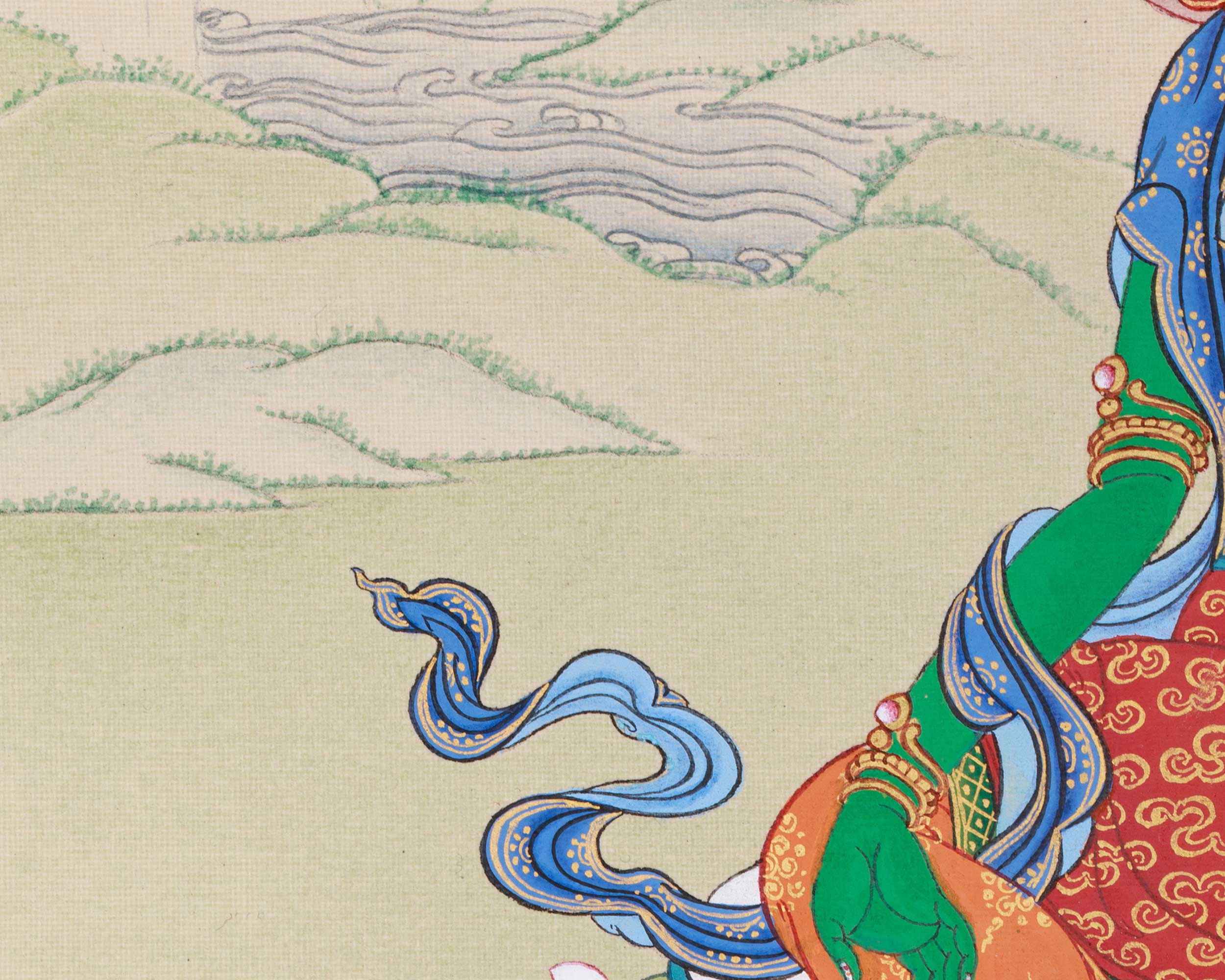 Traditional Shyama Tara Thangka | Green Tara, Goddess of Healing and Liberation