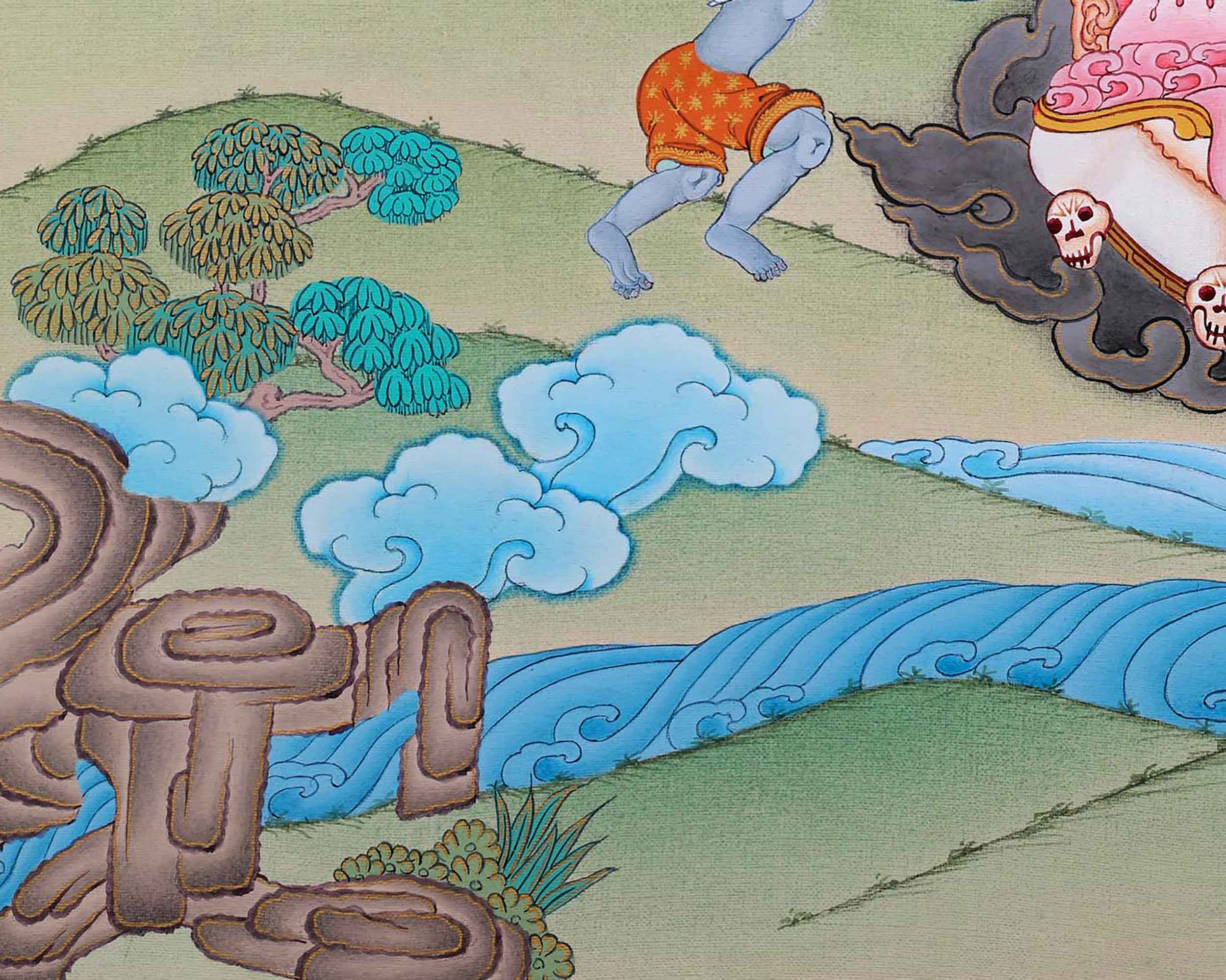 Sakya Mahakala Thangka Art | Invoking Spiritual Attention and Protective Energies