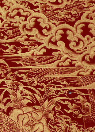 Red Amida Buddha Thangka | Lord of the Western Pure Land and Infinite Light