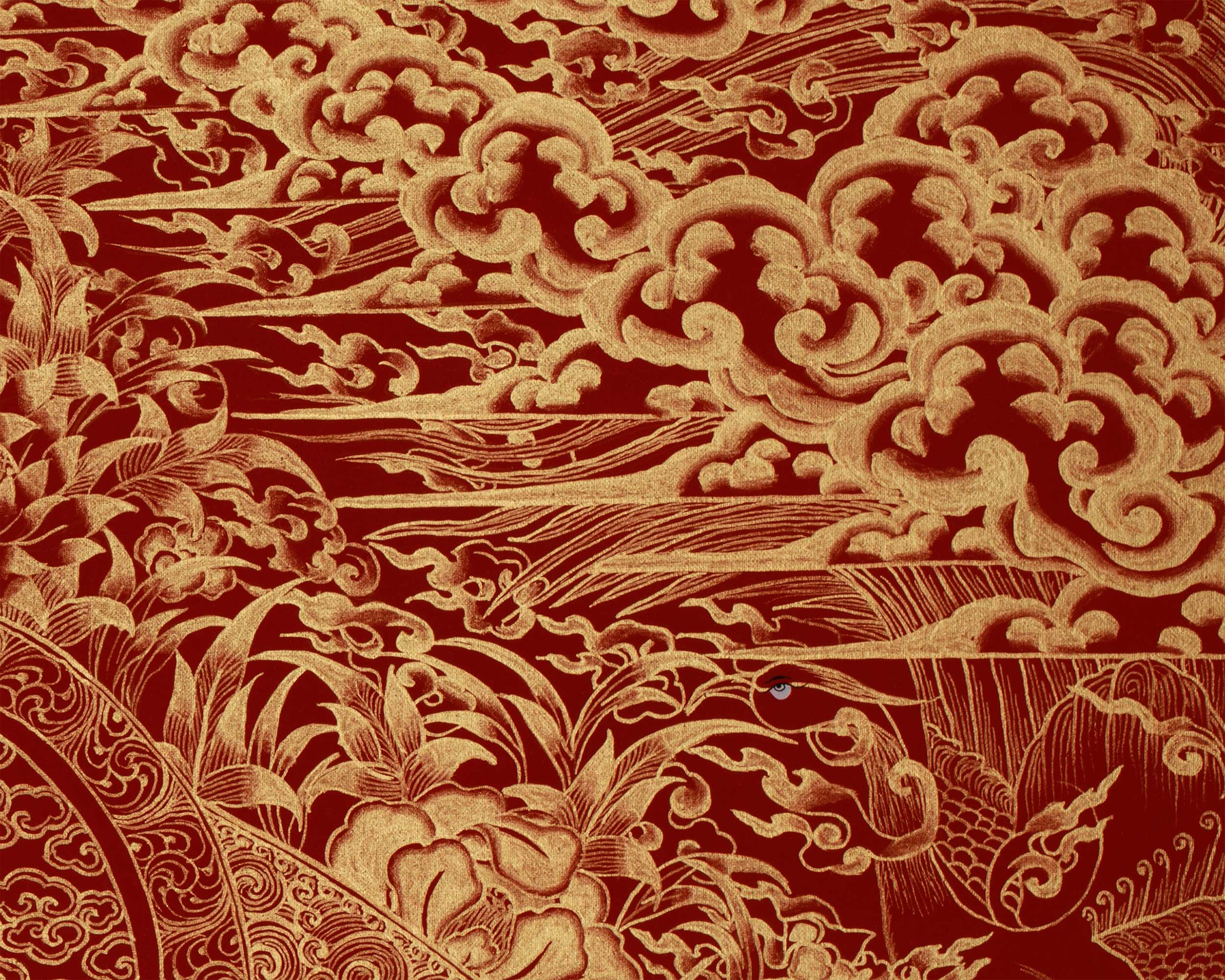 Red Amida Buddha Thangka | Lord of the Western Pure Land and Infinite Light