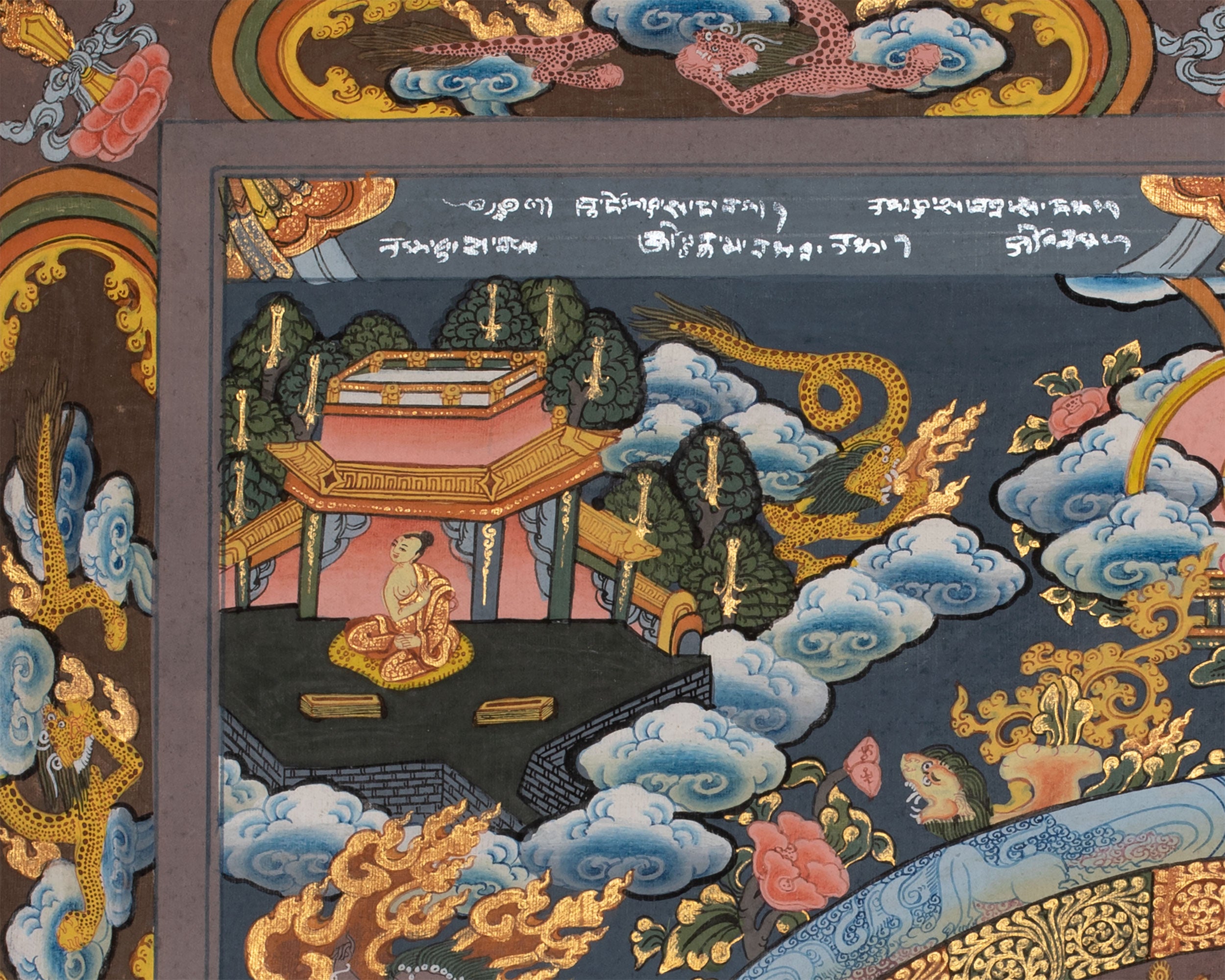 Vintage Tibetan Buddha Mandala Thangka | Buddhist Artwork