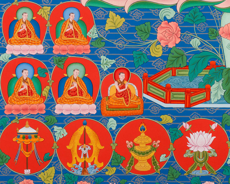 Maitreya Bodhisattva Thangka Print | The Future Buddha |  Buddhist Spiritual Gift Ideas