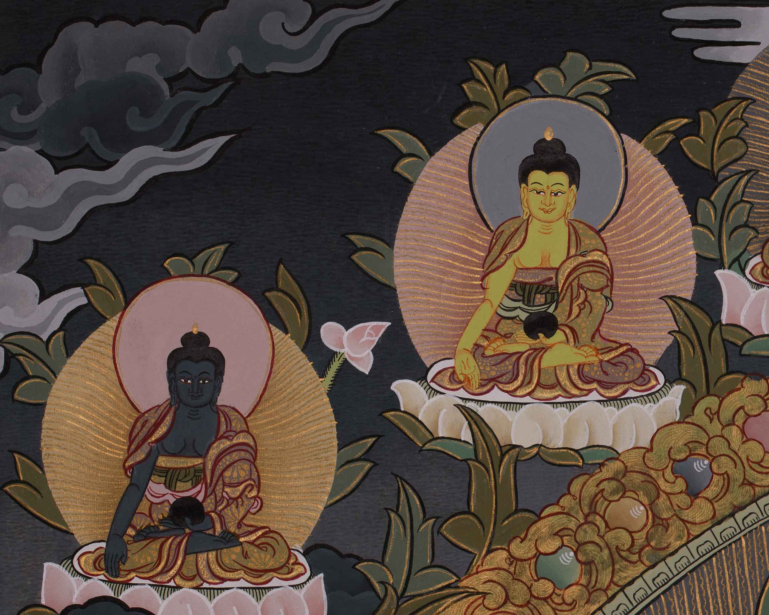 Spiritual Thangka Of 1000 Armed Chenrezig | Avalokiteshvara | Meditation Art