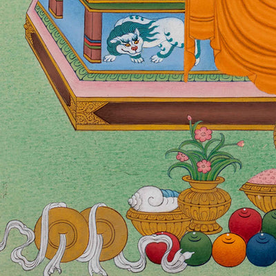 Guru Marpa Thangka | Hand Painted Thangka Artwork of Kagyu Master