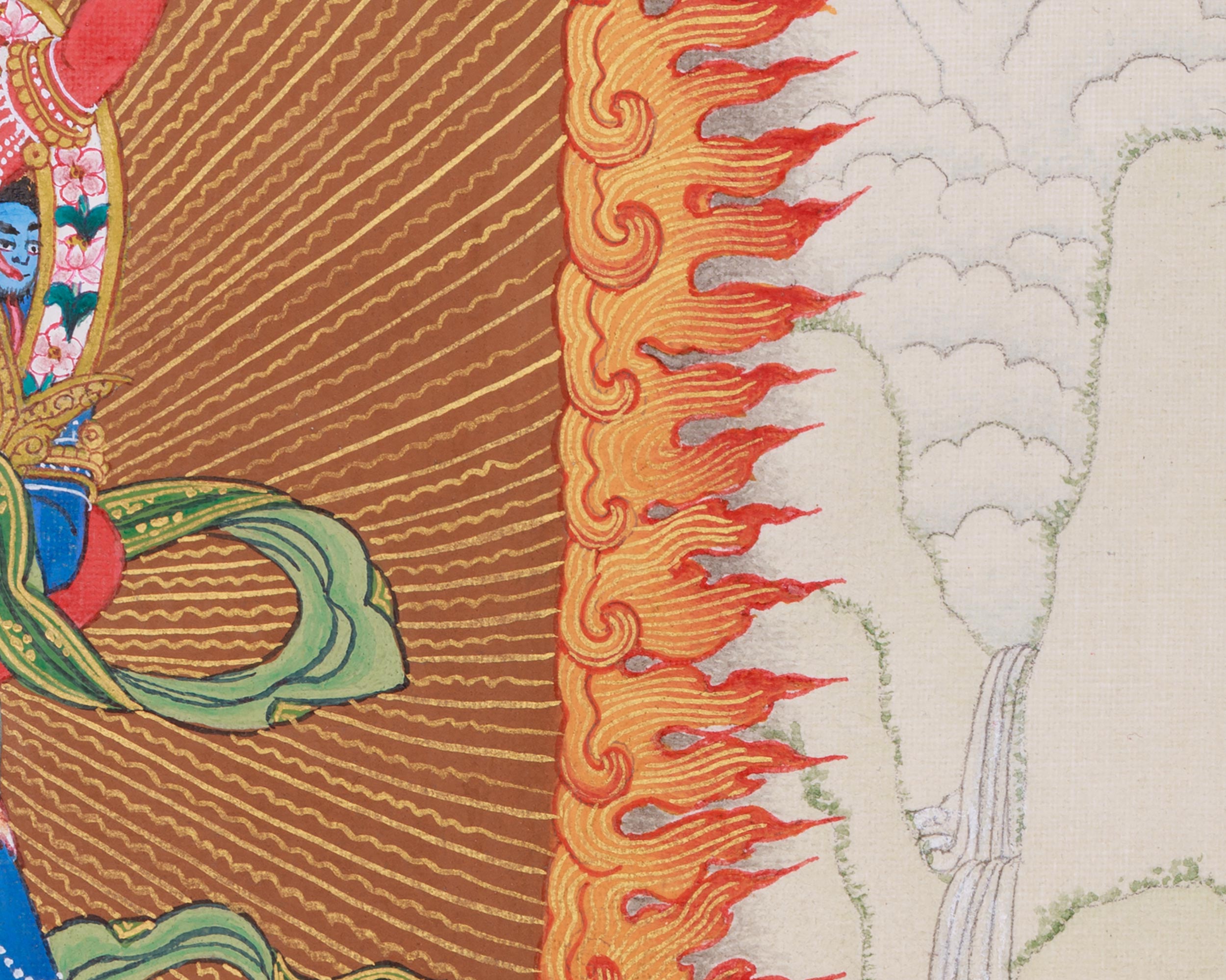 Sacred Chakrasamvara Yab-Yum Thangka | Yidam Artwork for Spiritual Transformation
