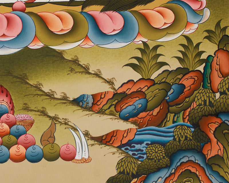 Namtoshe (Vaisravana) Thangka | Guardian King of the North