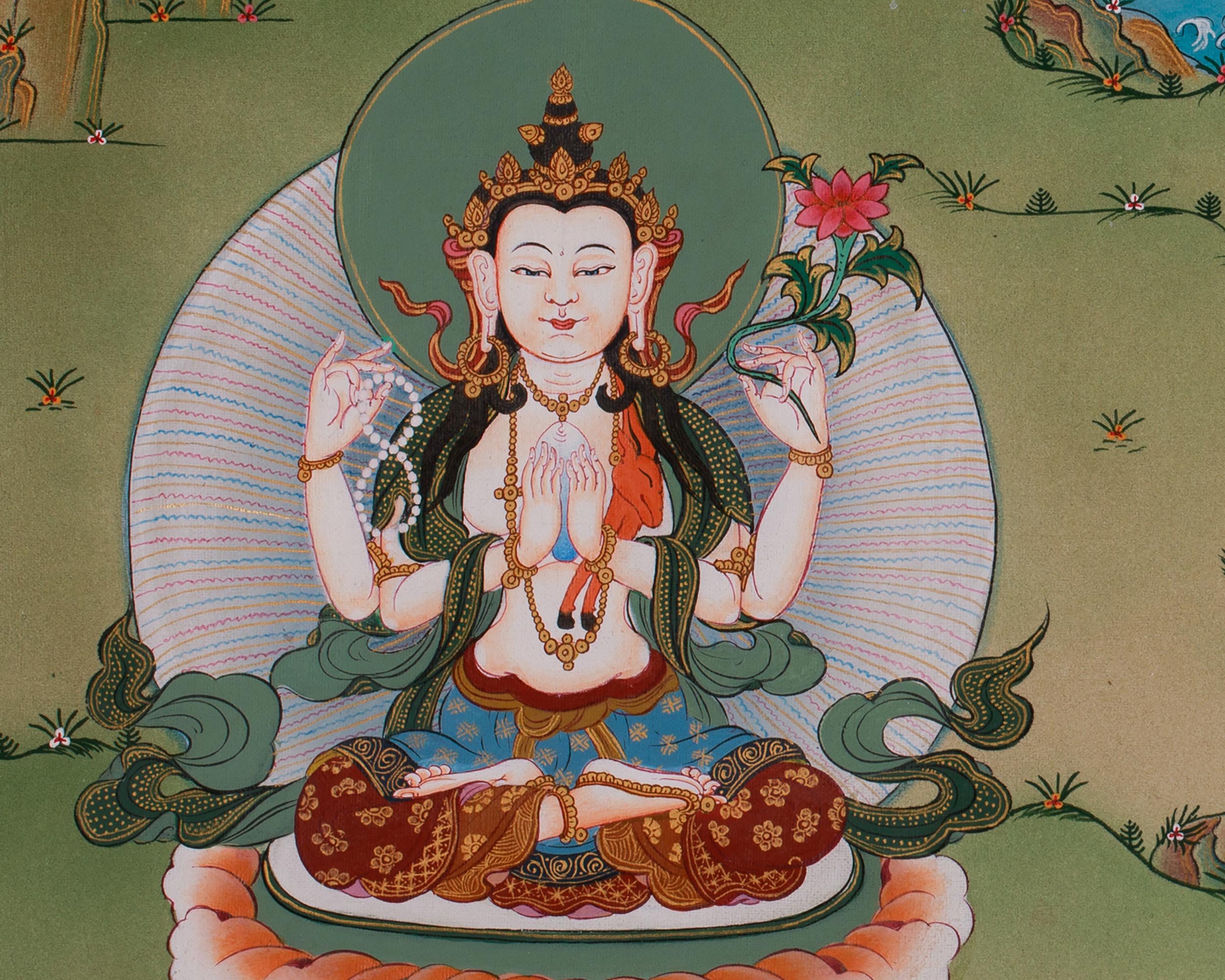 Bodhisattva Manjushri Tibetan Art | Representing Wisdom and Enlightenment